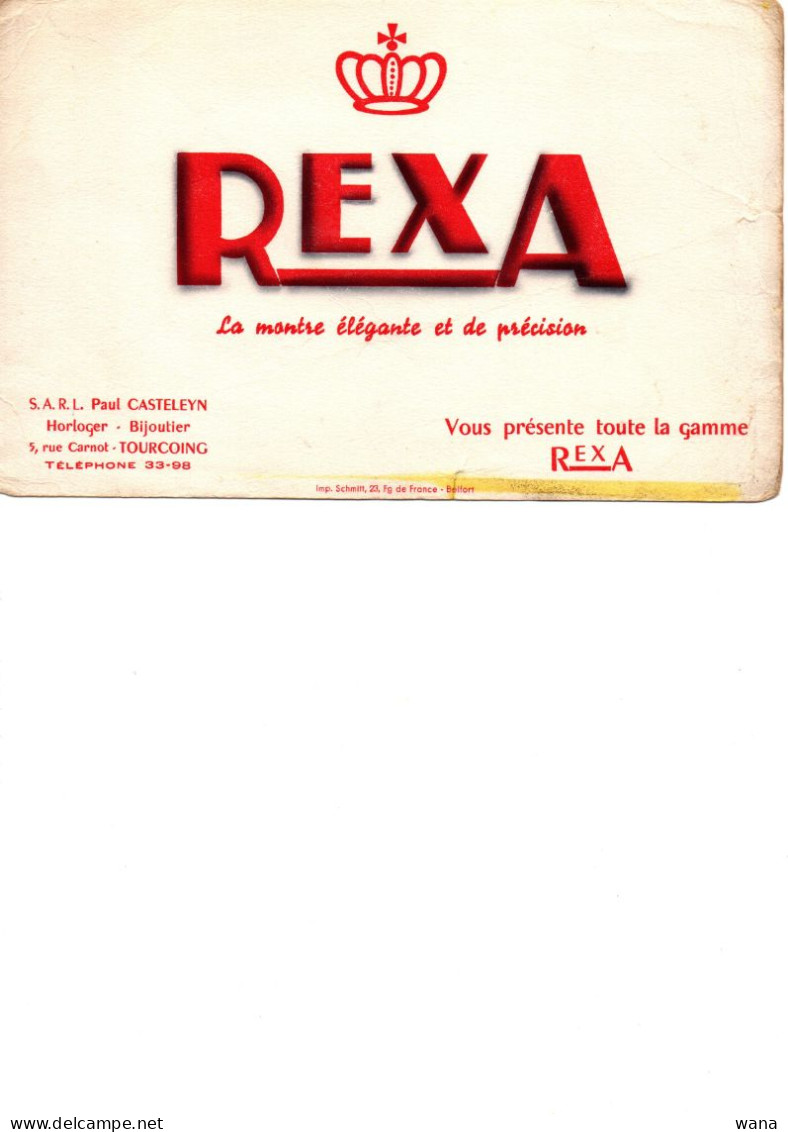 Buvard Rexa Montre - Produits Laitiers