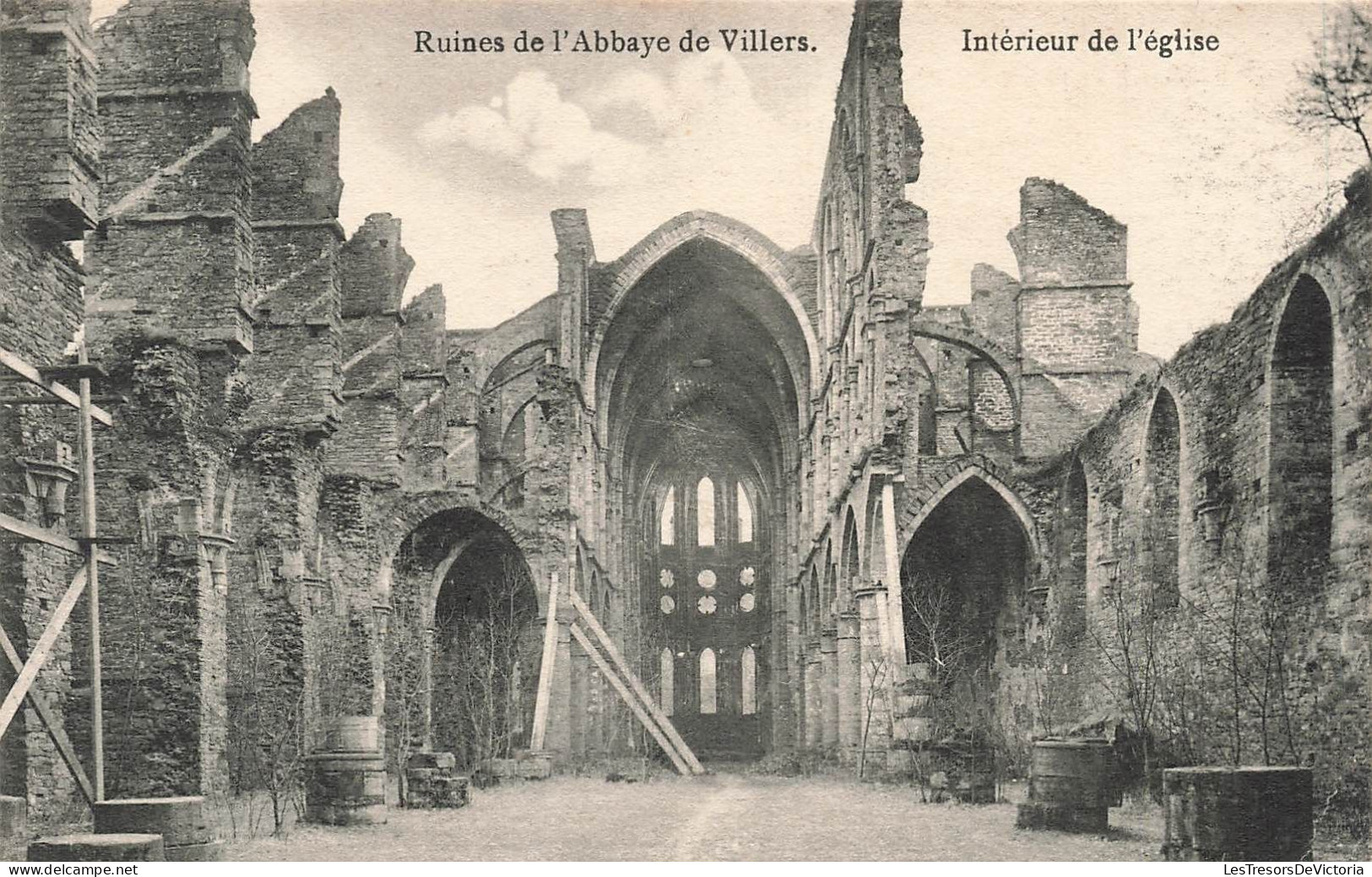 BELGIQUE - Villers La Ville - Ruines De L'Abbaye De Villers - Intérieur De L'église - Carte Postale Ancienne - Villers-la-Ville