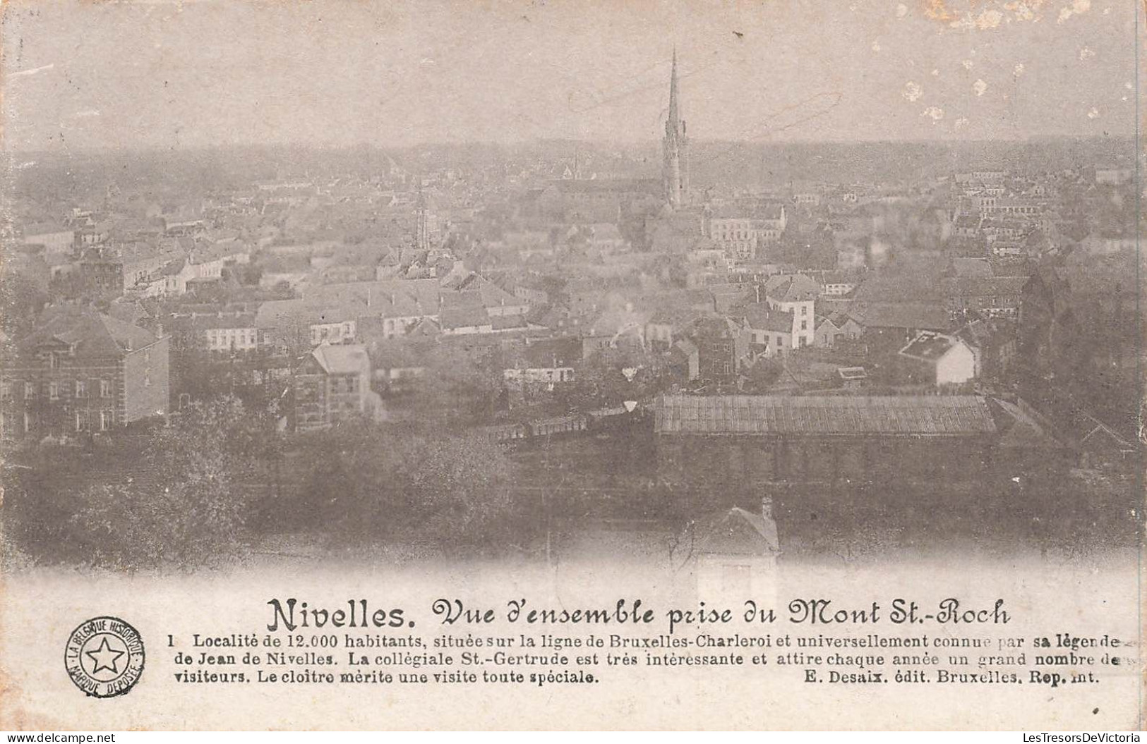 BELGIQUE - Nivelles - Vue D'ensemble Prise Du Mont Saint Roch - Carte Postale Ancienne - Nivelles