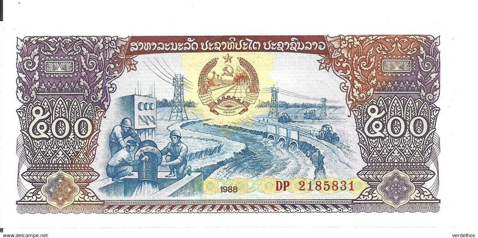 LAOS 500 KIP 1988 UNC P 31 - Laos