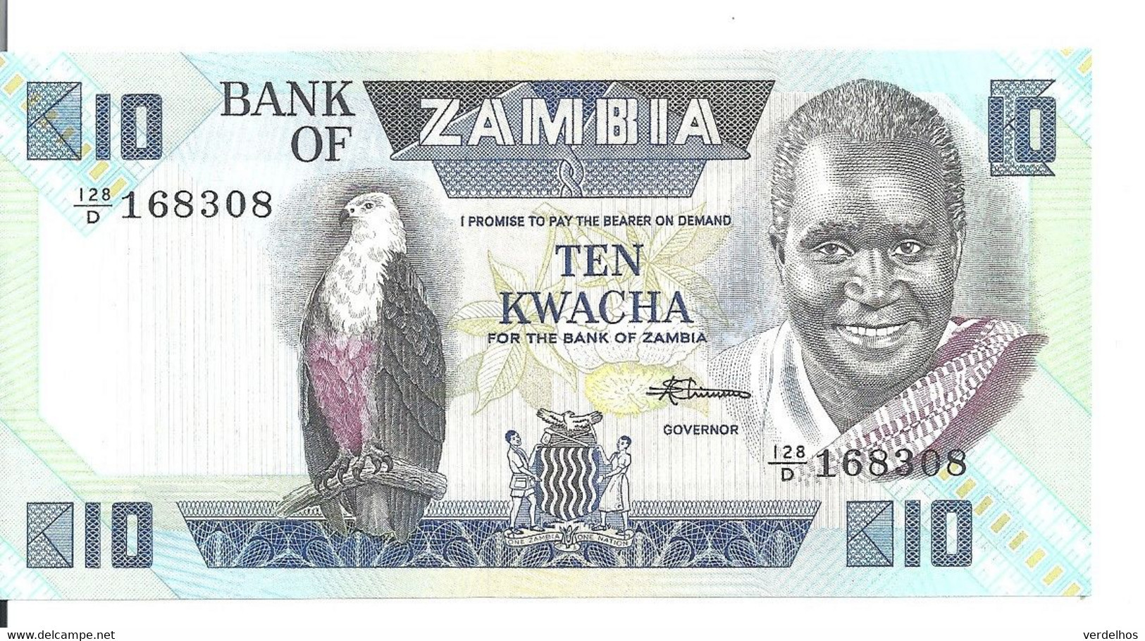 ZAMBIE 10 KWACHA ND1980-88 UNC P 26 E - Zambie