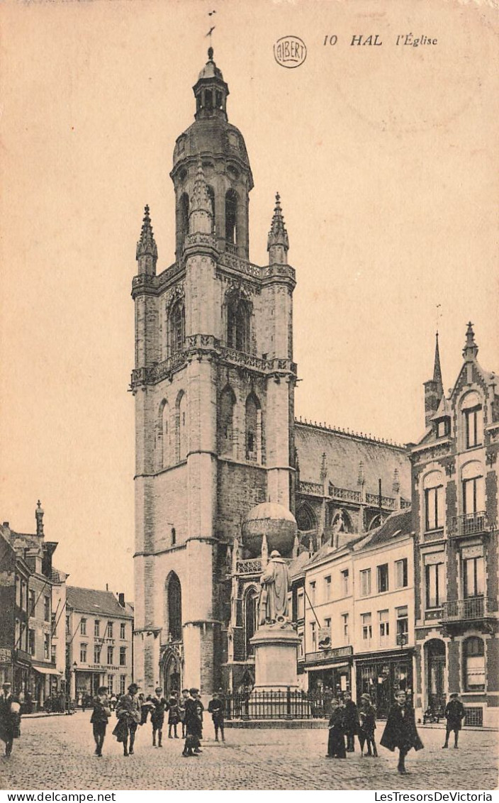 BELGIQUE - Hal - L'Eglise - Animé - Carte Postale Ancienne - Halle