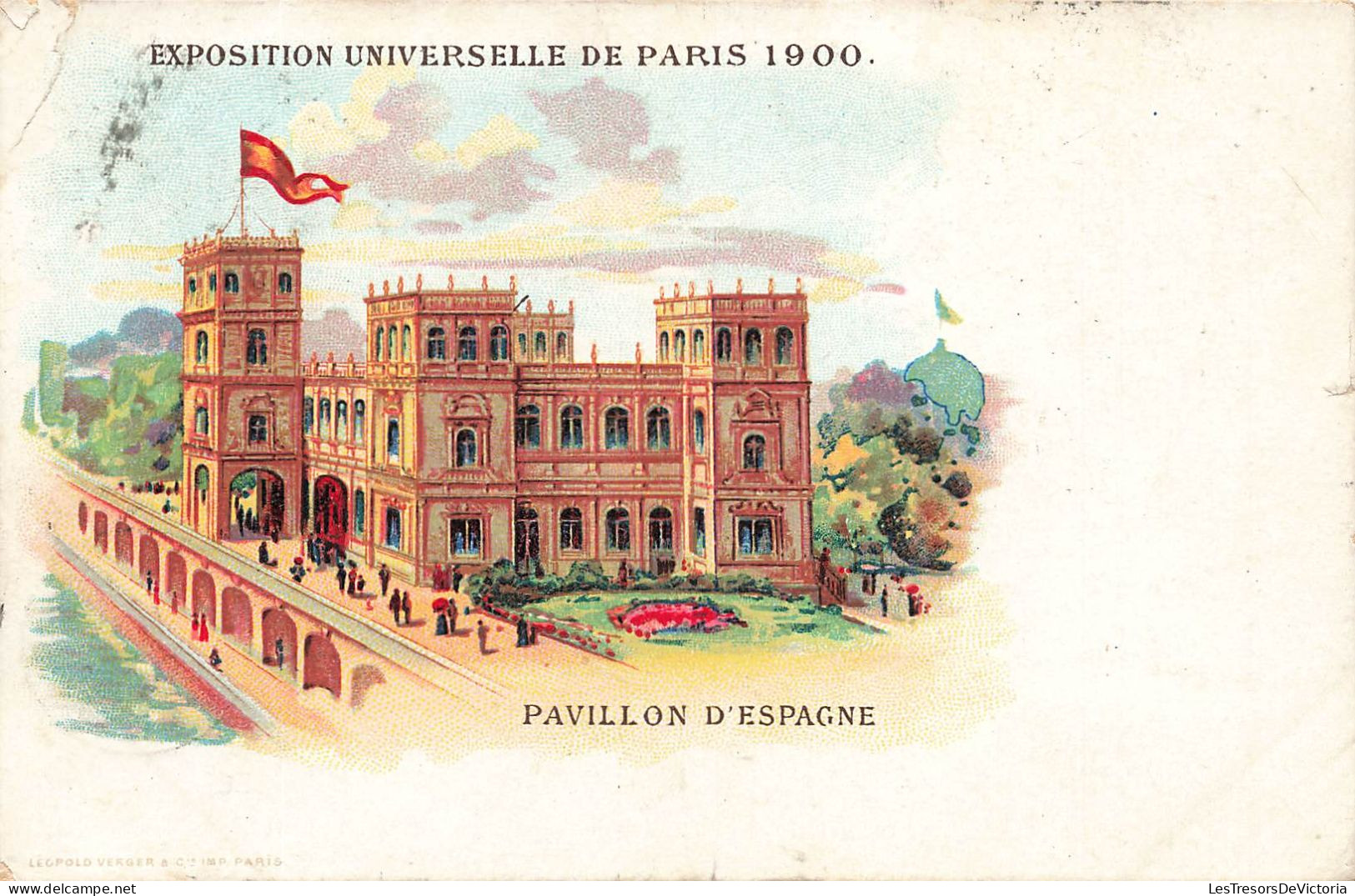 FRANCE - Paris - Exposition De 1900 - Pavillon D'Espagne - Colorisé - Carte Postale Ancienne - Exhibitions