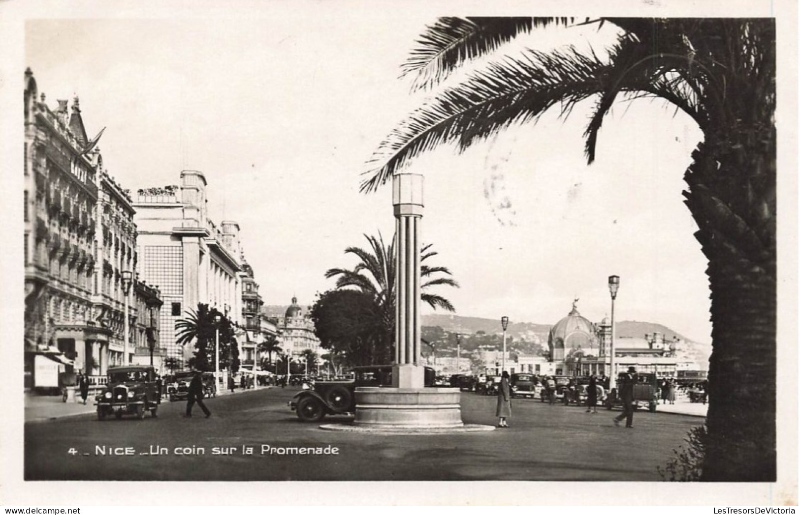 FRANCE - Nice - Un Coin Sur La Promenande - Voitures - Animé - Carte Postale Ancienne - Markten, Pleinen