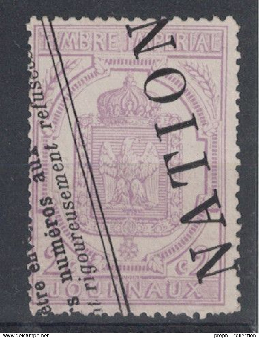 TIMBRE POUR JOURNAUX N° 7 2c VIOLET Avec OBLITÉRATION TYPOGRAPHIQUE - Zeitungsmarken (Streifbänder)