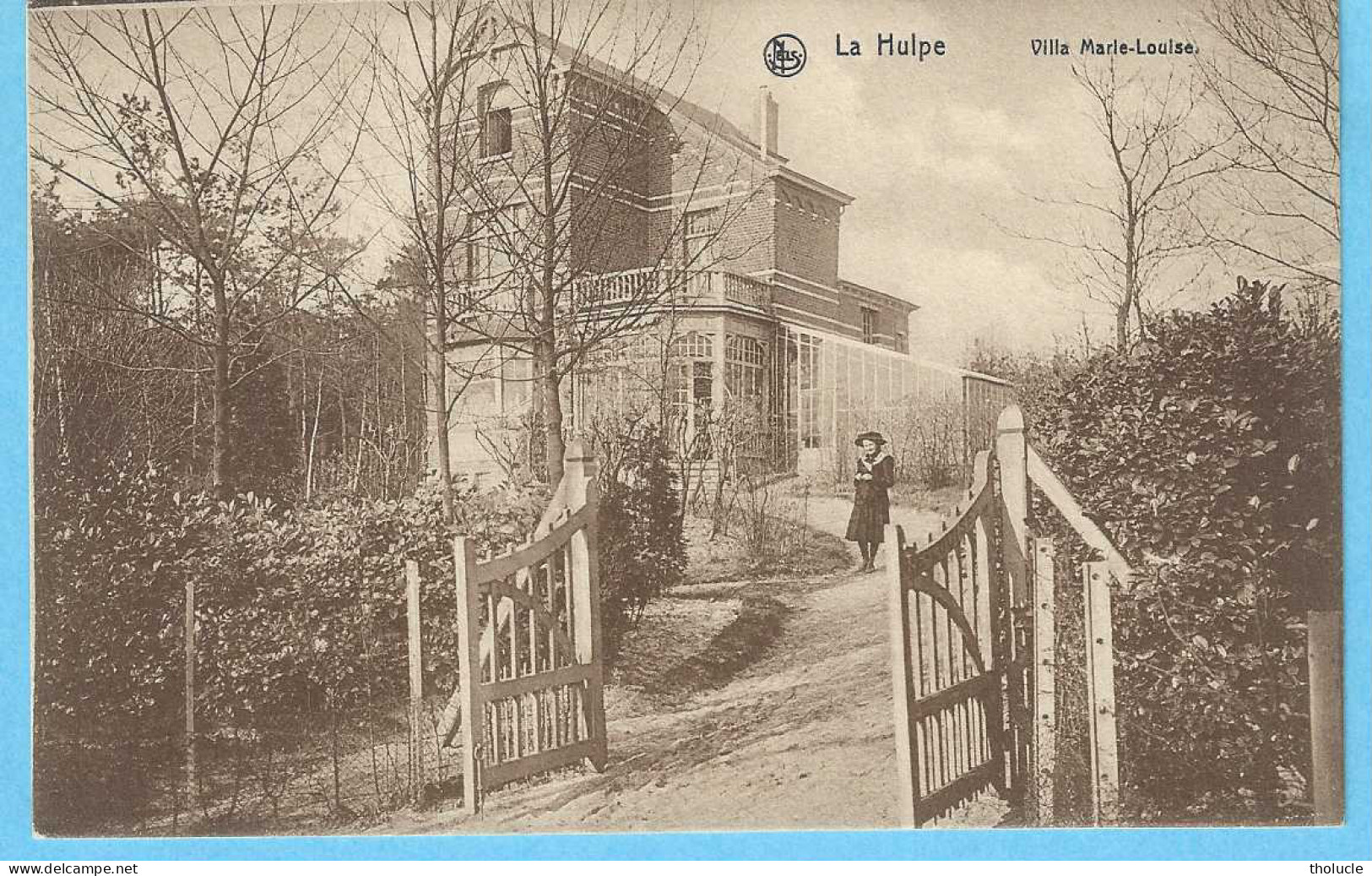 La Hulpe (Brabant Wallon)-+/-1910-Villa Marie-Louise-Jeune Fille-Edit. Nels-->Vve G.Batardy, La Hulpe - La Hulpe