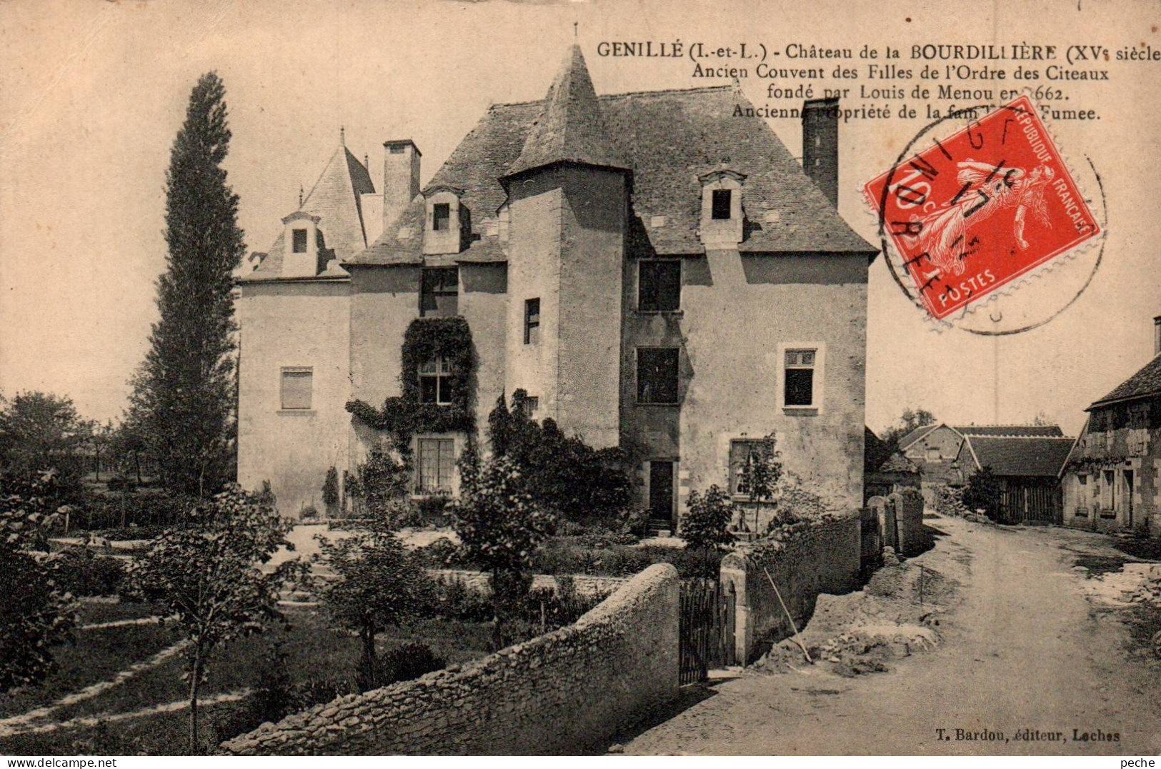 N°116460 -cpa Génillé -château De La Bourdillière- - Genillé