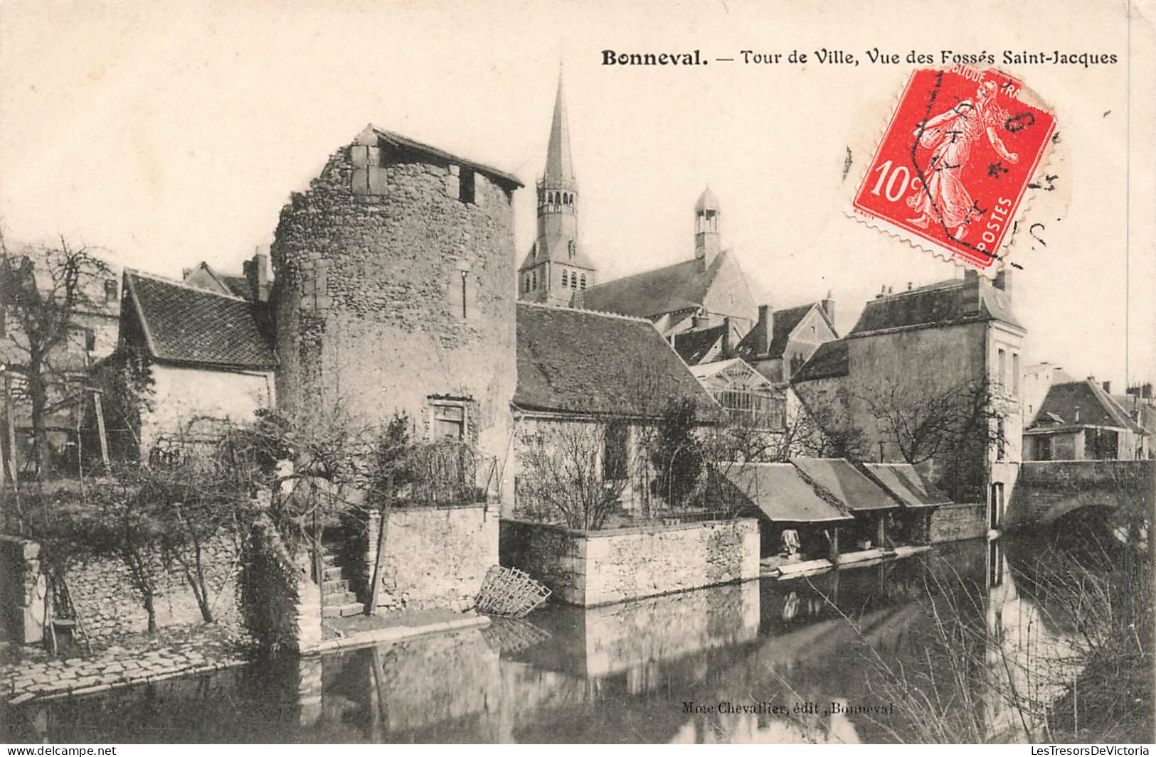 FRANCE - Bonneval - Tour De Ville - Vue Des Fossés Saint Jacques - Carte Postale Ancienne - Bonneval