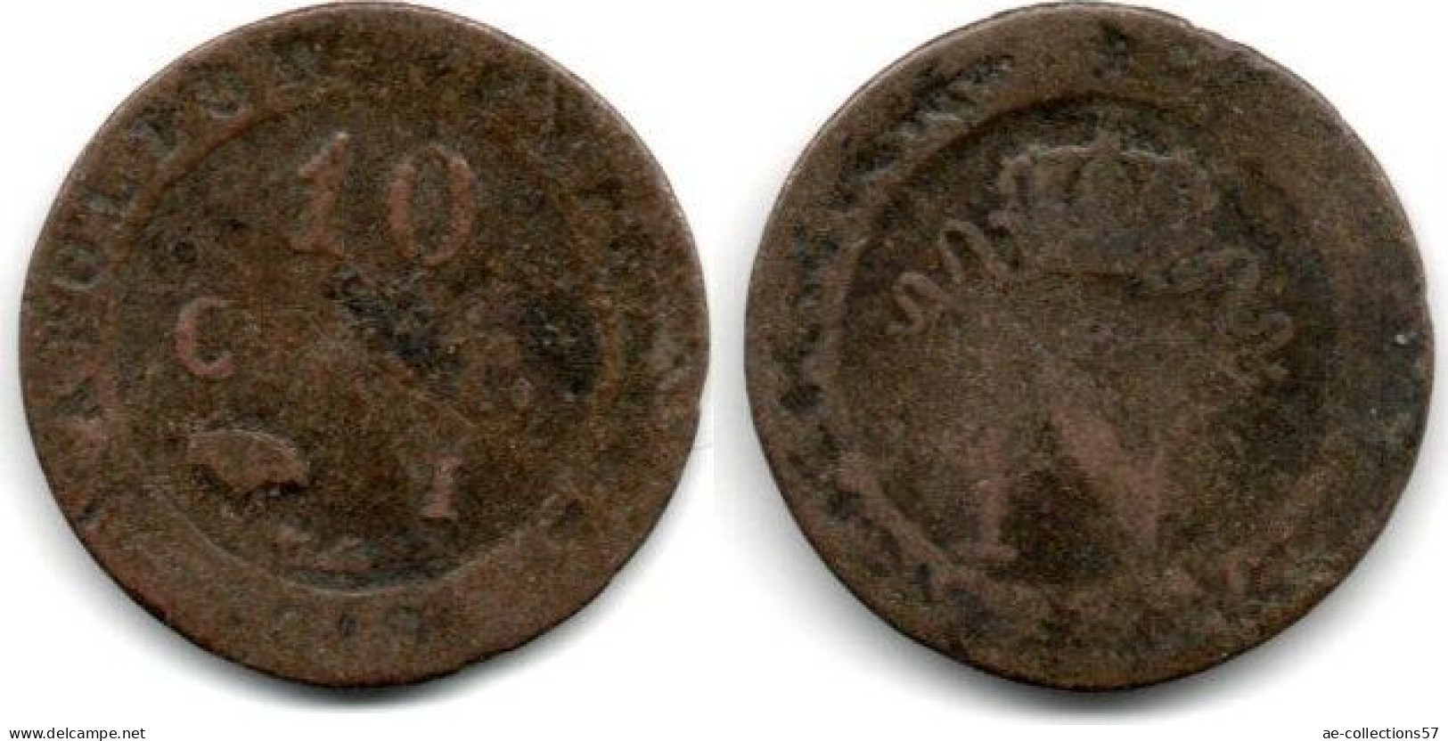 MA 28403 /  10 Centimes 1810 I B+ - 10 Centimes