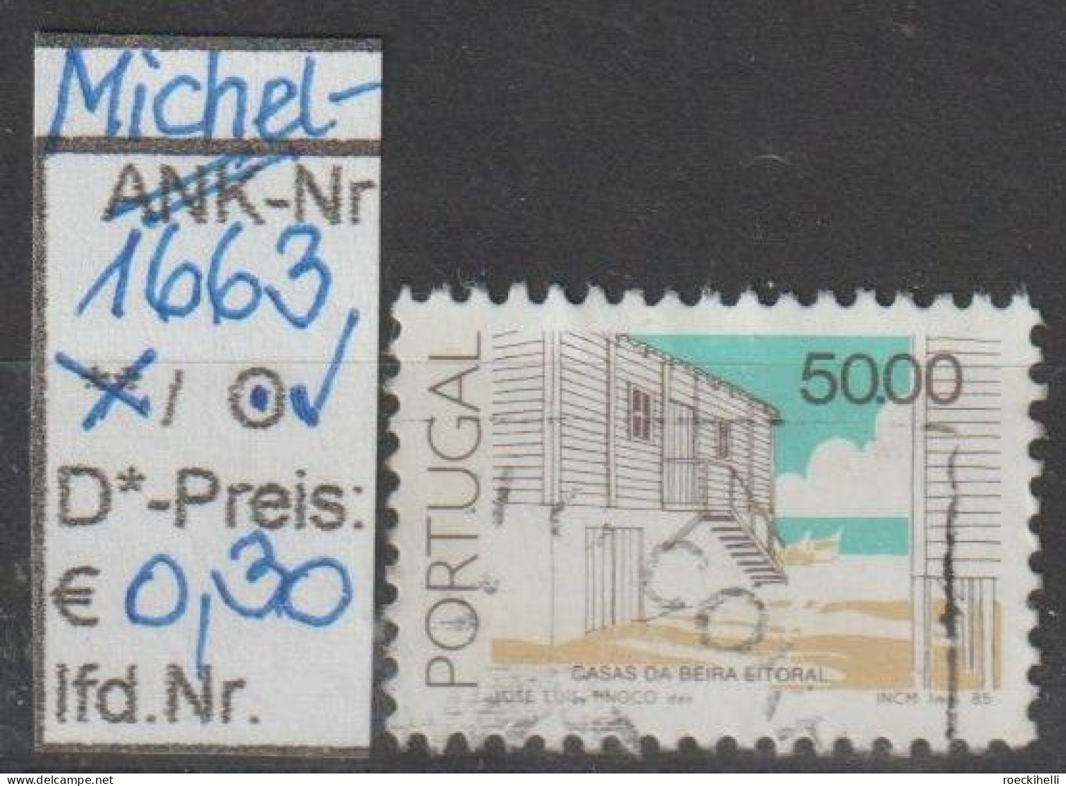 1985 - PORTUGAL - FM/DM "Traditionelle Architektur" 50,00 E Mehrf. - O Gestempelt - S.Scan (port 1663o) - Usado