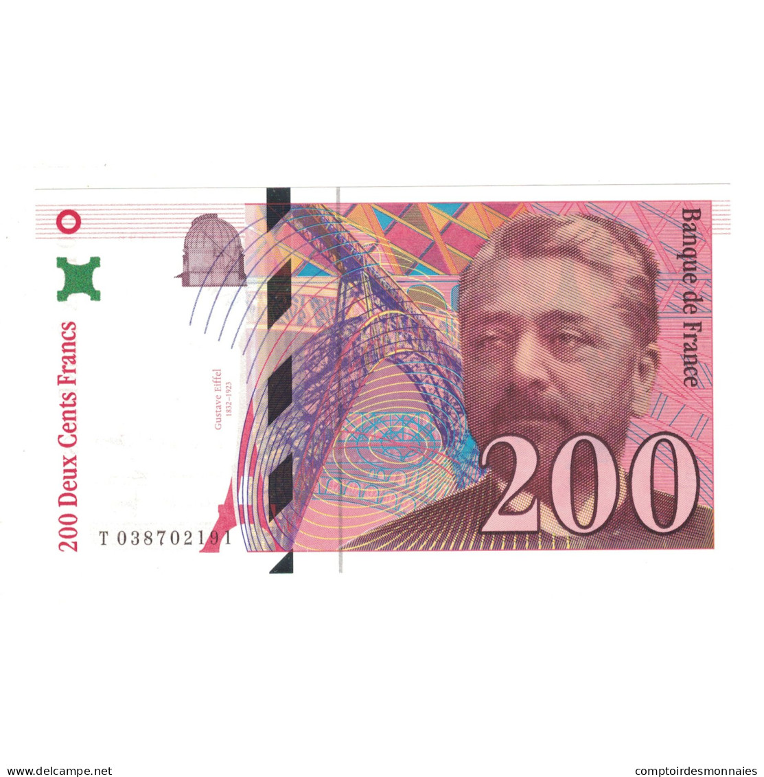 France, 200 Francs, Eiffel, 1996, T038702191, NEUF, Fayette:75.3a, KM:159b - 200 F 1995-1999 ''Eiffel''