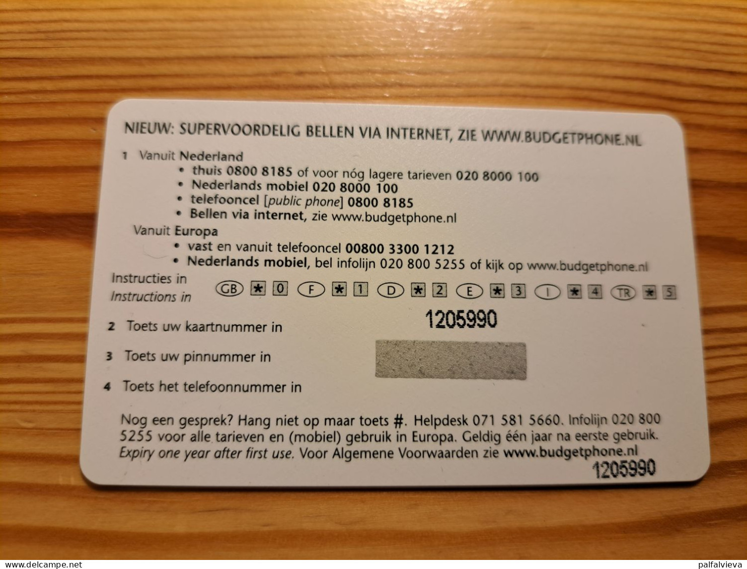 Prepaid Phonecard Netherlands, Budgetphone - NTC, Christmas - Cartes GSM, Prépayées Et Recharges