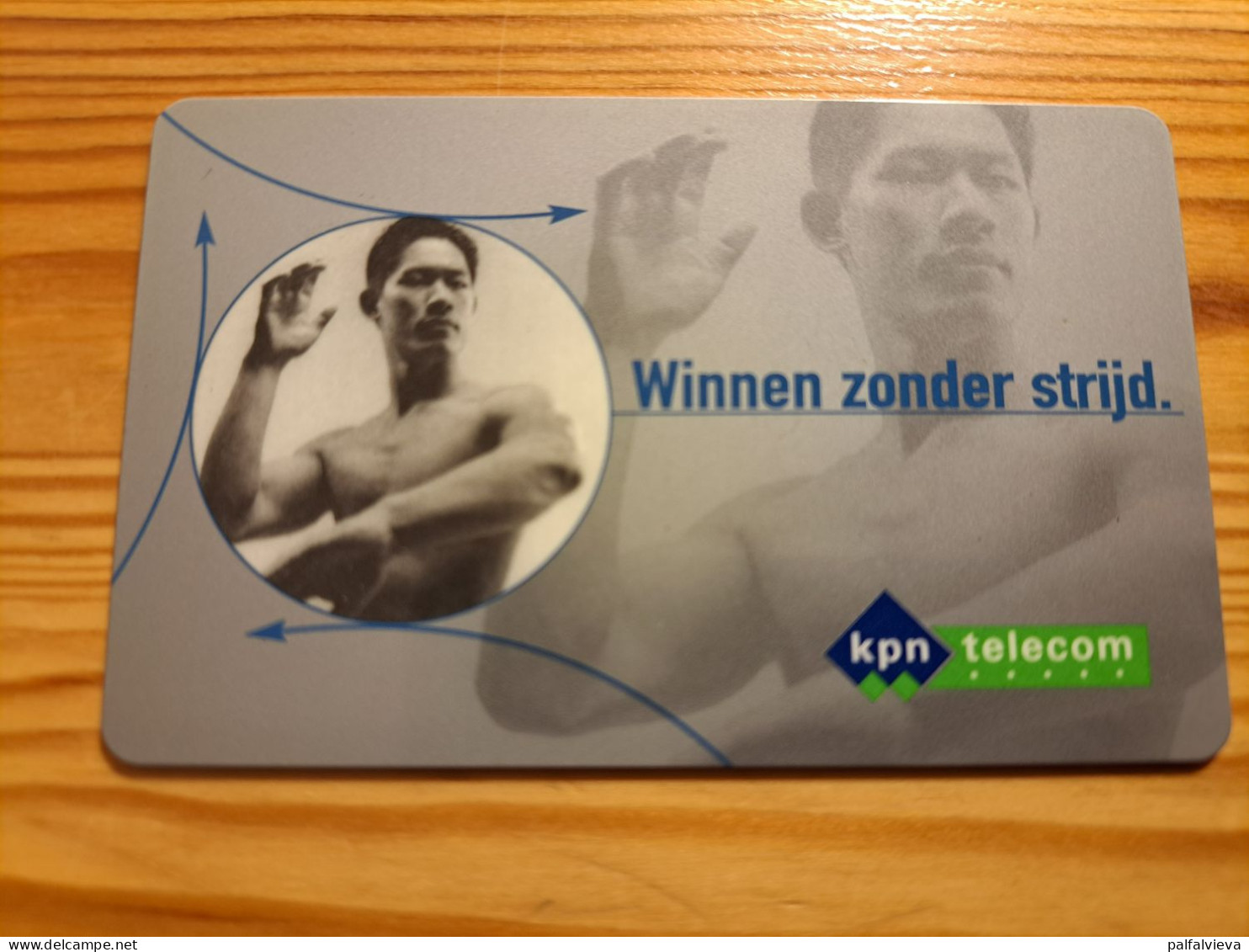 Prepaid Phonecard Netherlands, KPN Telecom - Winnen Zonder Strijd - Cartes GSM, Prépayées Et Recharges