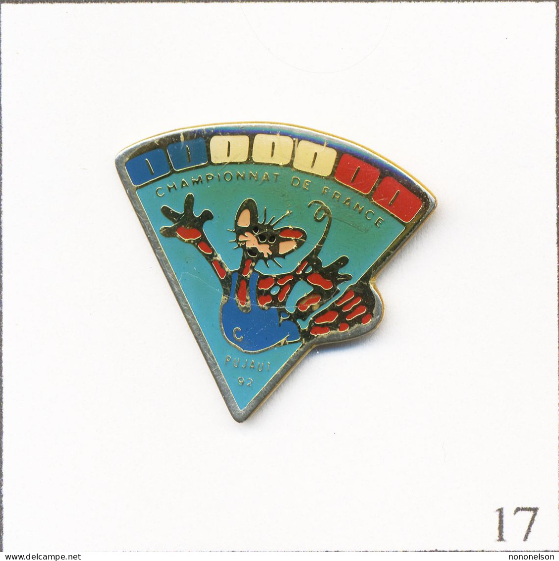 Pin's Sport - Parachutisme / Championnat De France à Pujaut (30) 1992. Estampillé BG Dis. Epoxy. T708-17 - Paracaidismo