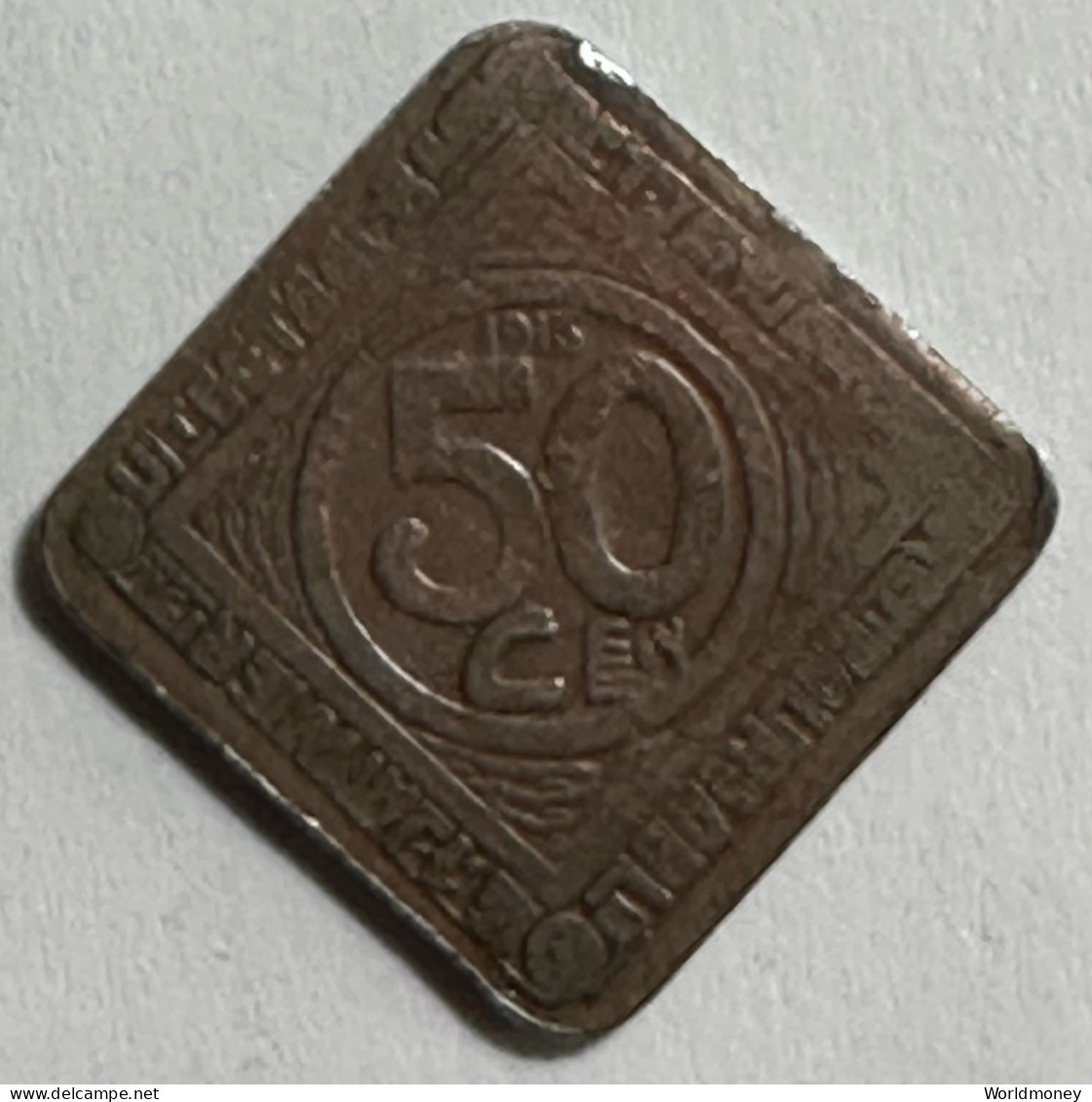Ghent 50 Centimes 1915 - 50 Cents
