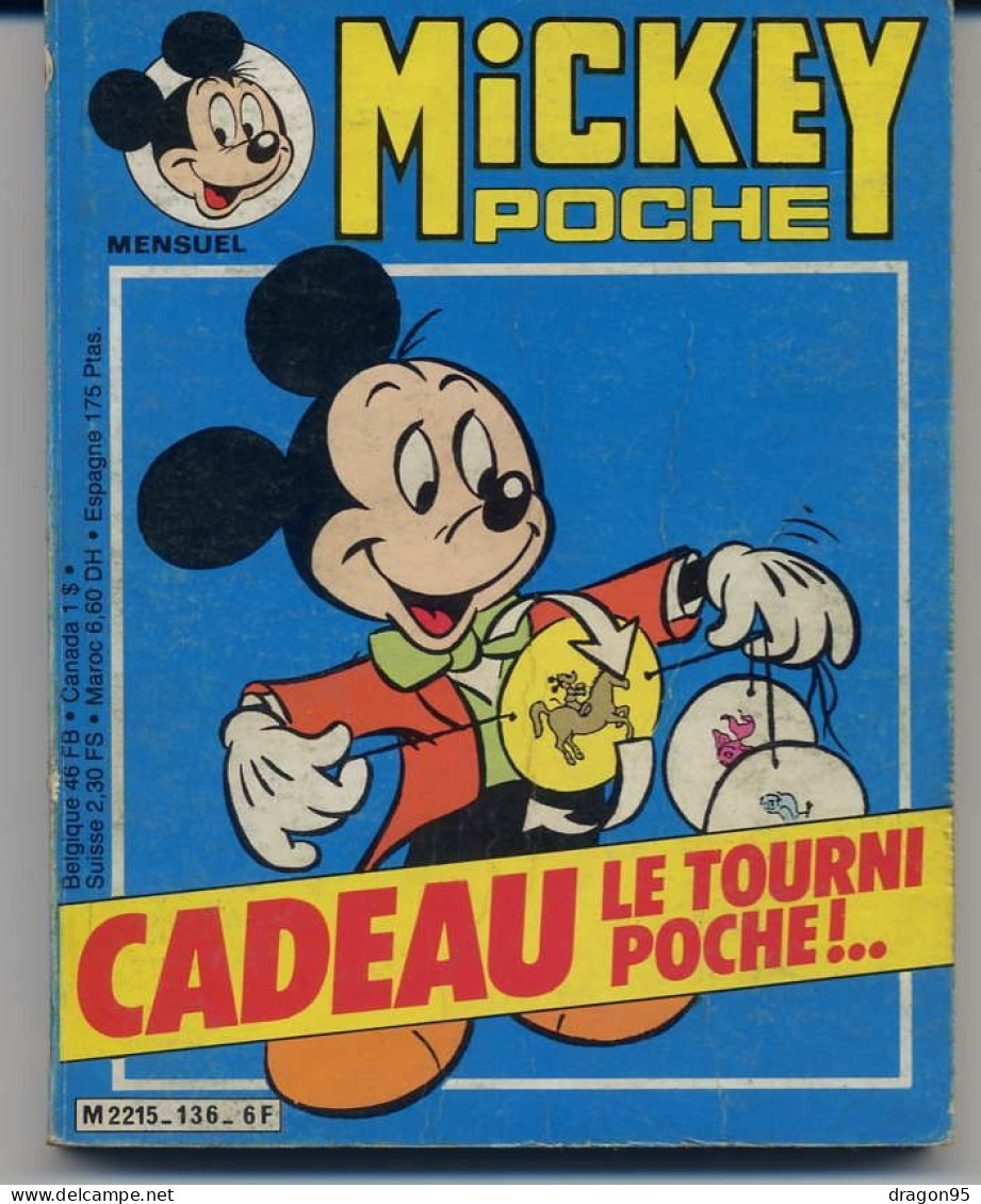 Mickey Poche #136 - Mensuel - Années 80 - Mickey Parade