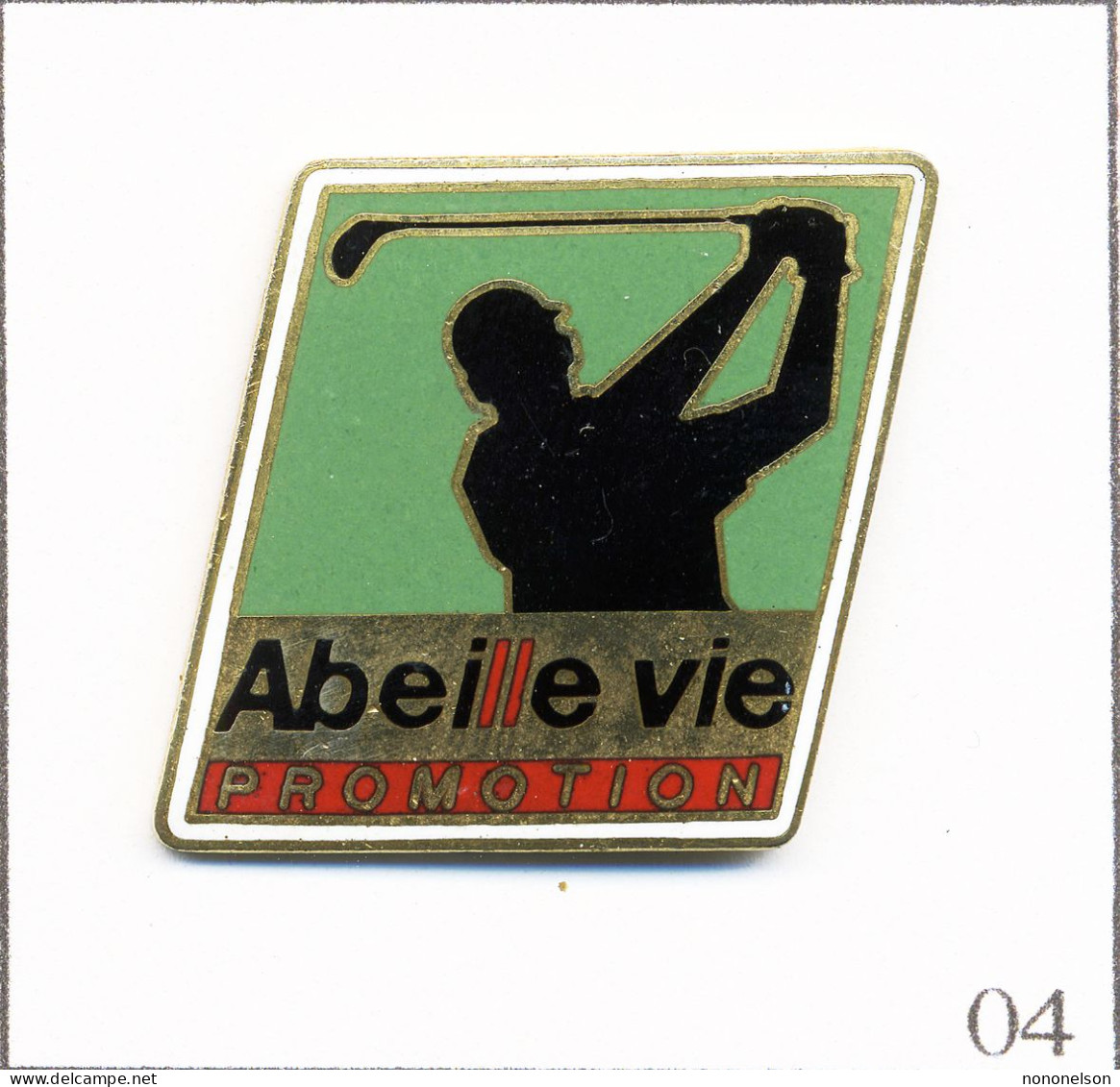 Pin's Sport - Golf / Assurance Abeille-Vie Promotion. Non Estampillé. EGF. T710-04 - Golf