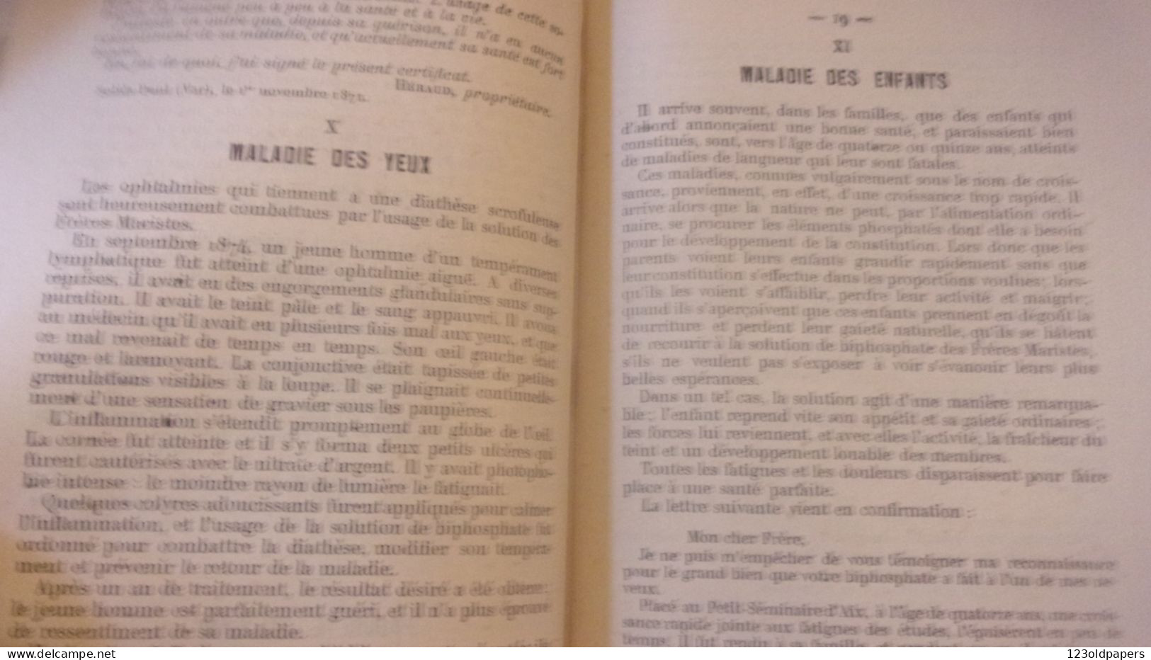 RARE CATALOGUE SAINT CHAMOND FRERES MARISTES ND DE L HERMITAGE SOLUTION BIPHOSPHATE DE CHAUX MEDICINAL PHARMACIE ARSAC - 1900 – 1949