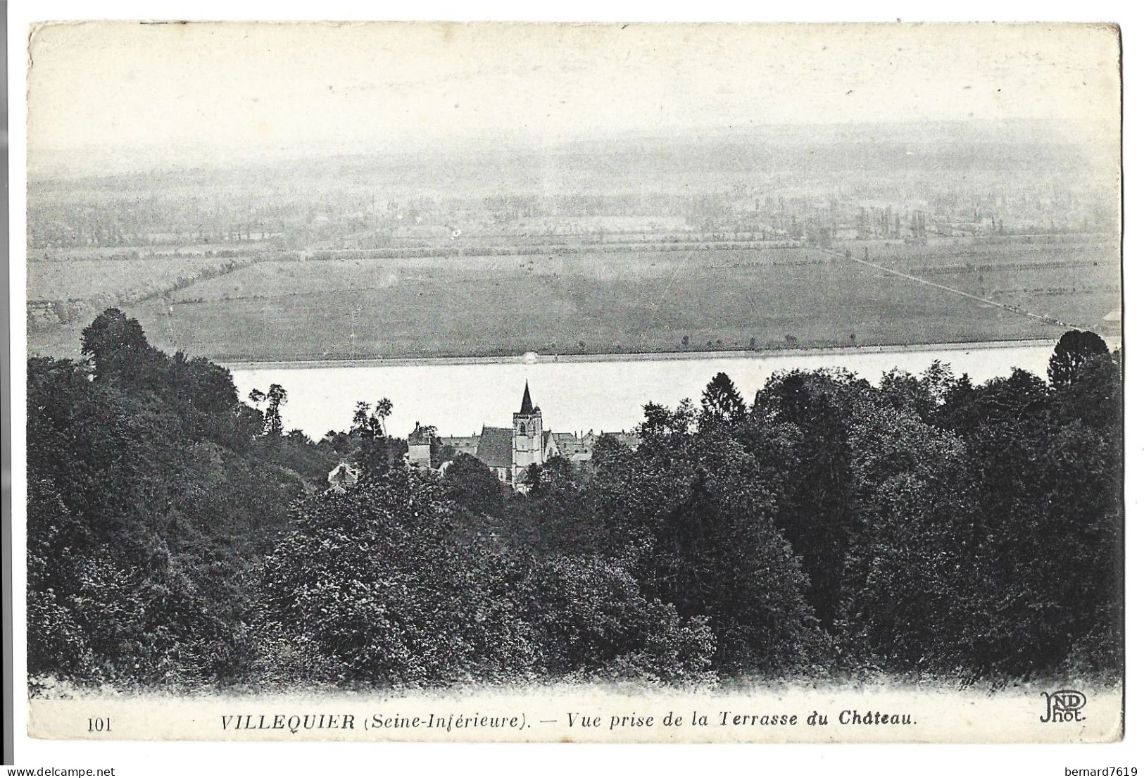 76    Villequier -  Vue Prise De La Terrasse Du Chateau - Villequier