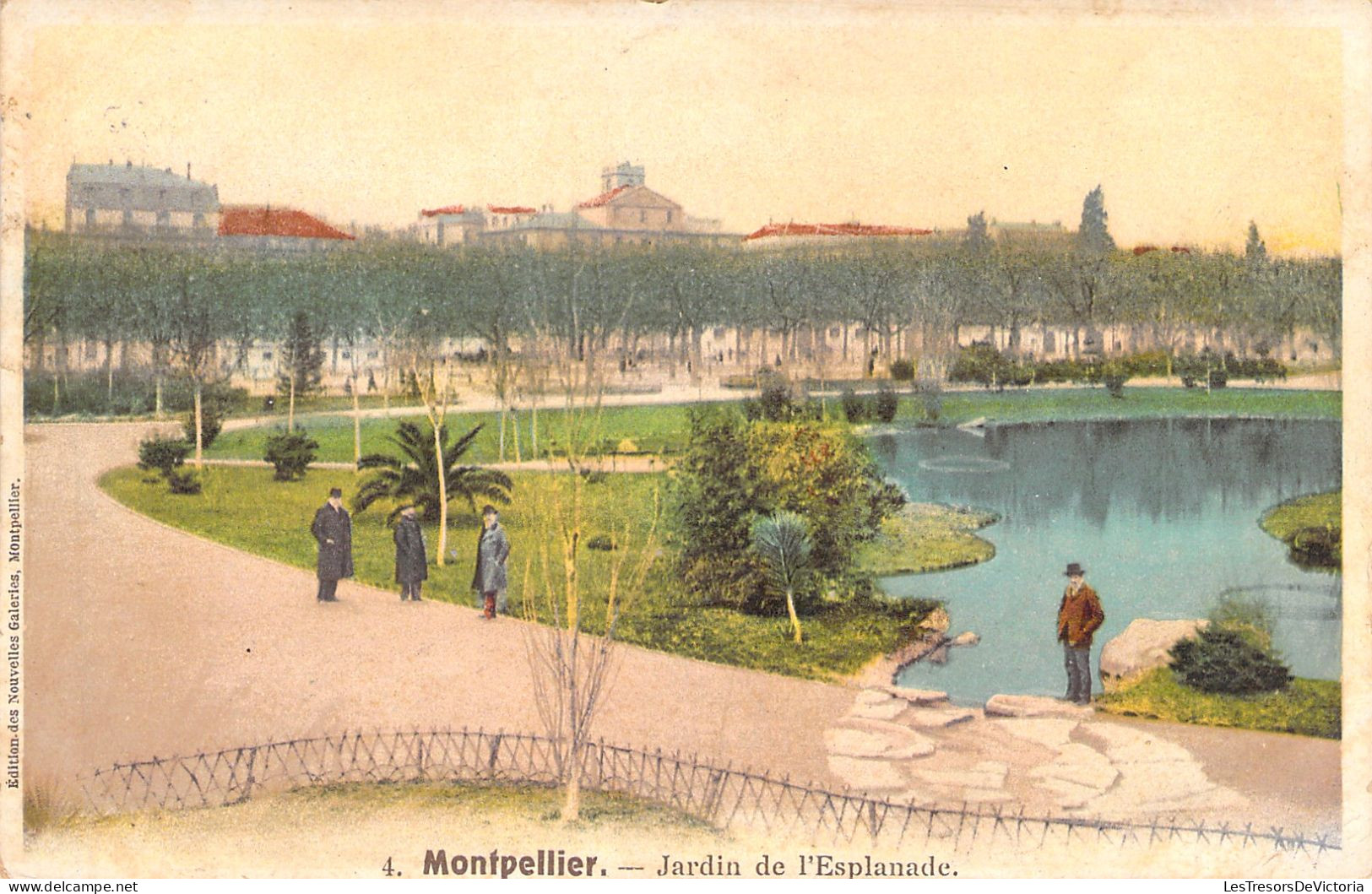 ENFANT - Montpellier - Jardin De L'esplanade - Carte Postale Ancienne - Montpellier
