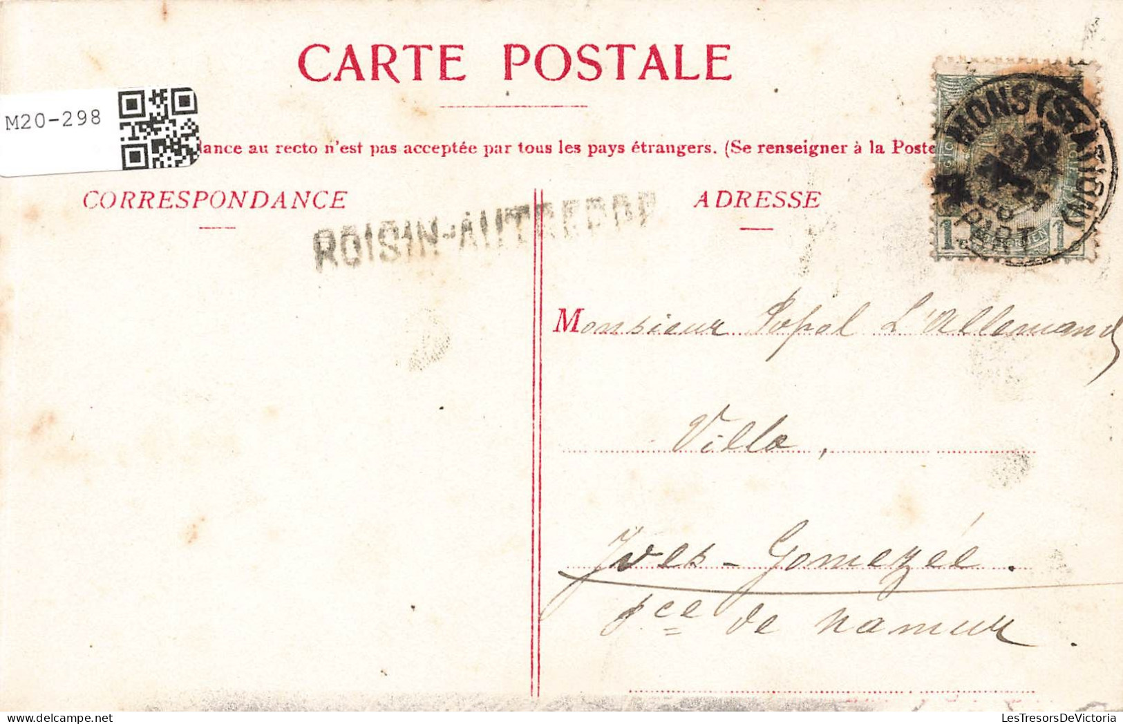 BELGIQUE - Roisin - Le Caillou Qui Bique - Carte Postale Ancienne - Honnelles