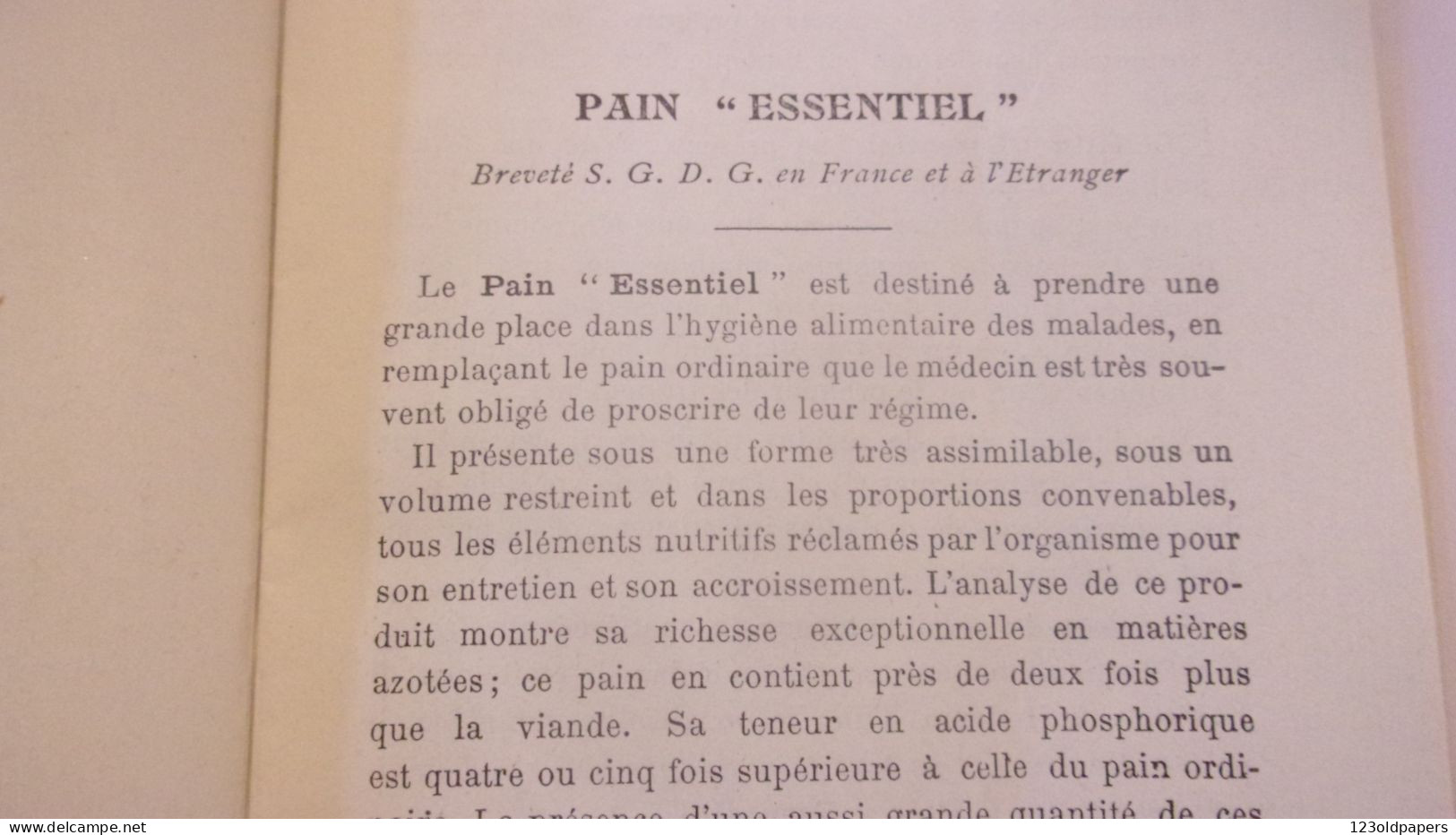 RARE CATALOGUE CH HEUDEBERT BISCOTTES PAIN FARINE BOULANGERIE PAIN DE CHATEL GUYON...GLUTEN... VERS 1910 - 1900 – 1949