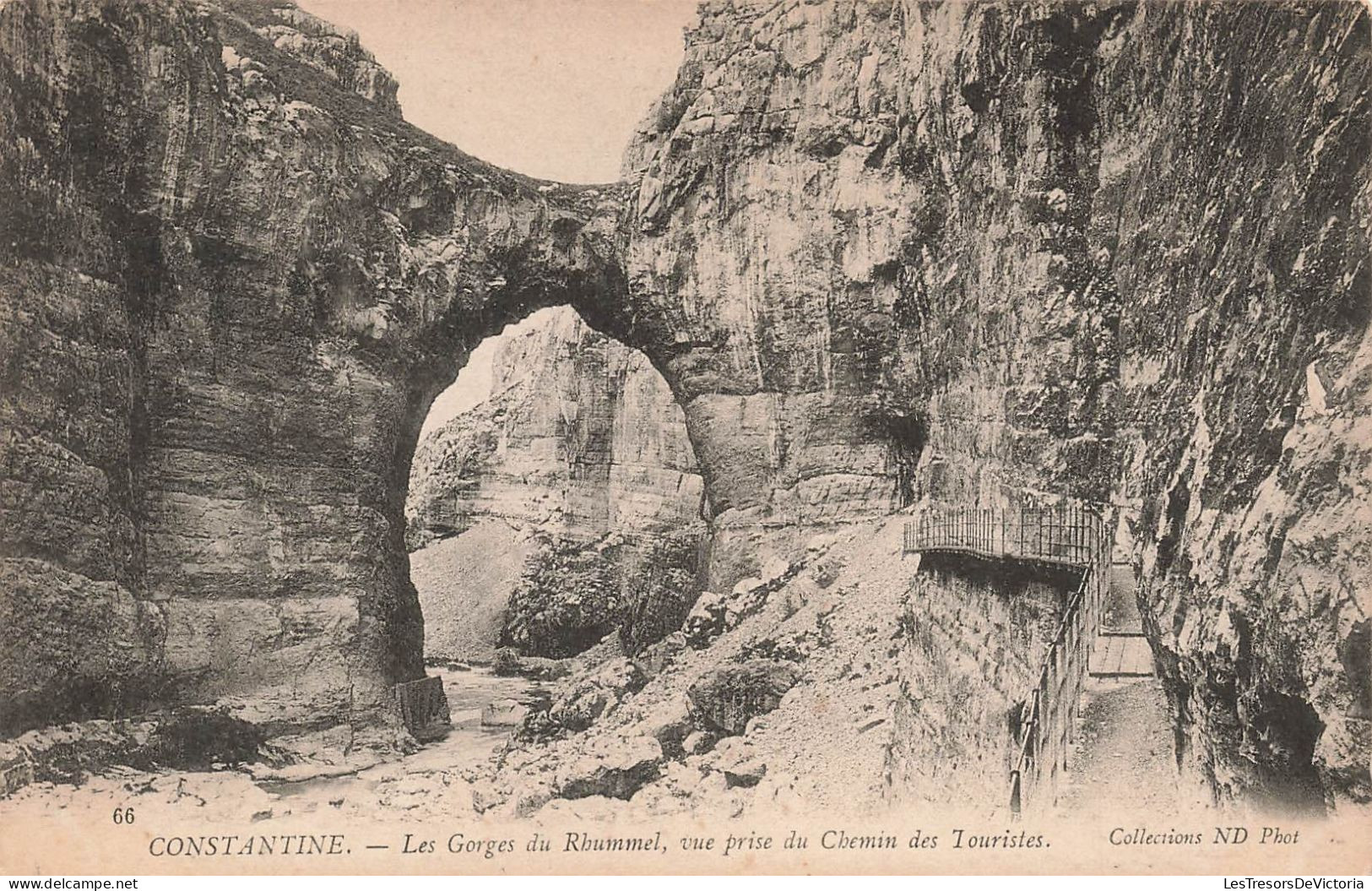 ALGERIE - Constantine - Les Gorges Du Rhummel Vue Prise Du Chemin Des Touristes - Carte Postale Ancienne - Konstantinopel