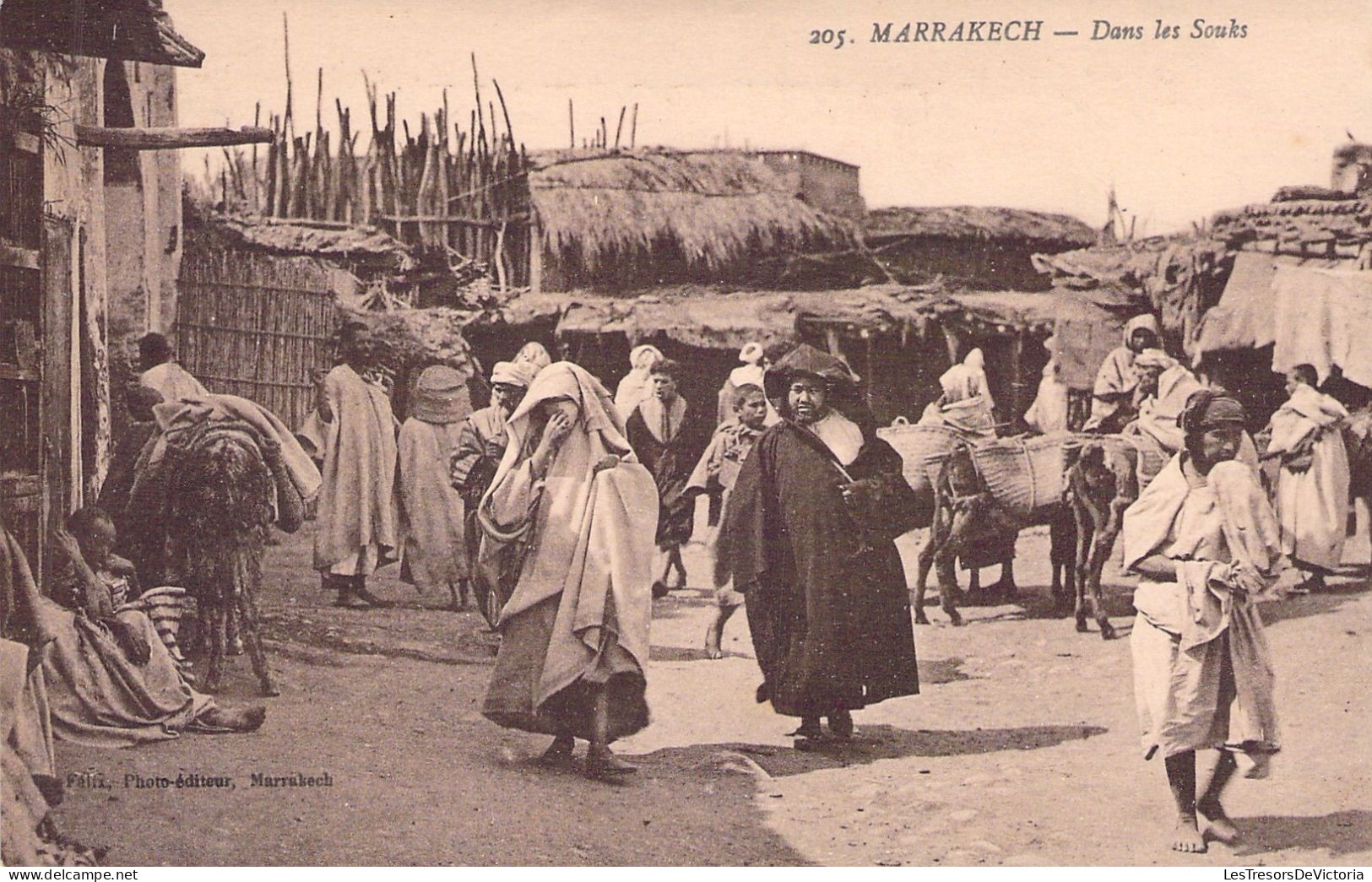 MAROC - Marrakech - Dans Les Souks - Carte Postale Ancienne - Otros & Sin Clasificación