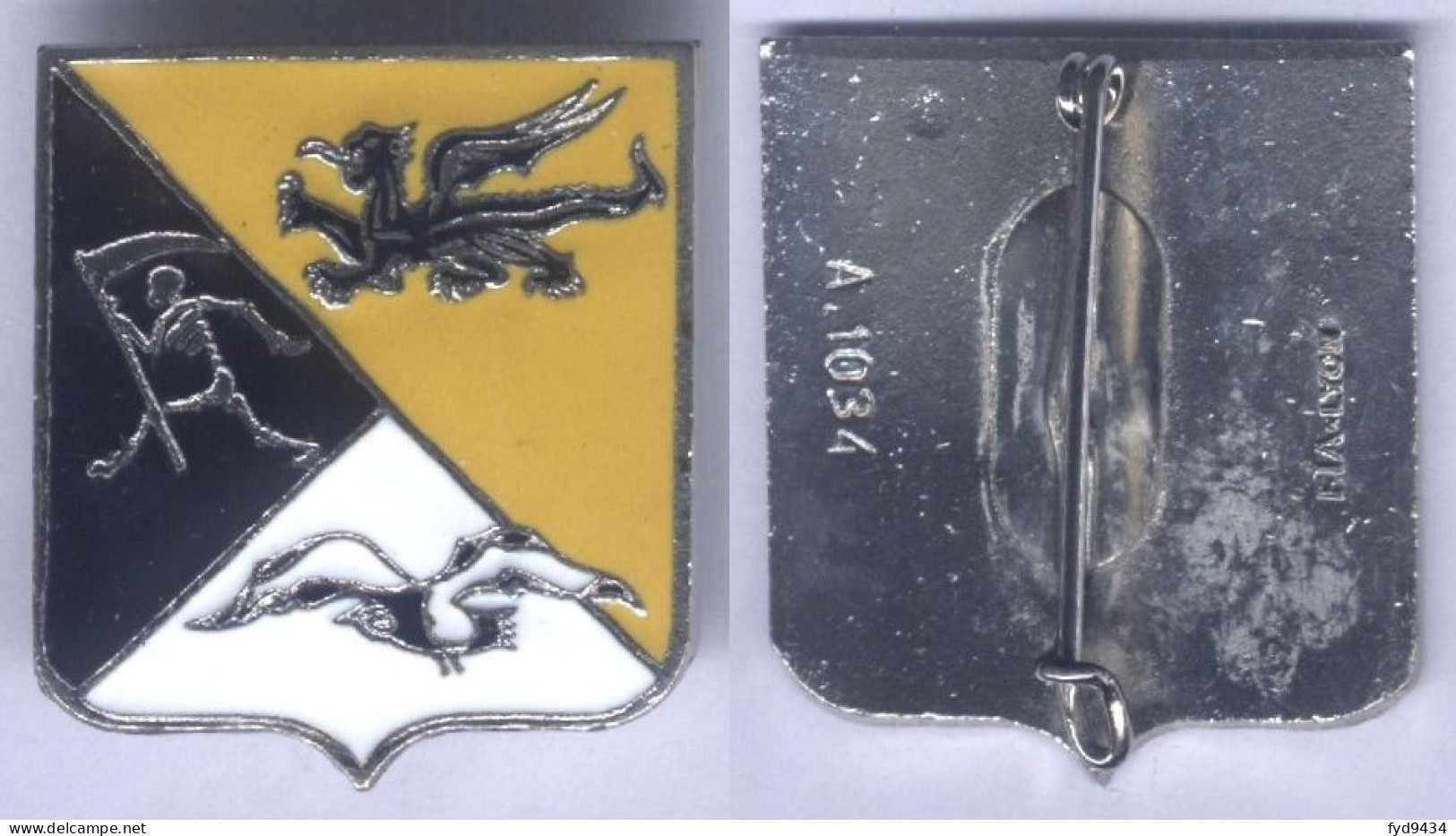 Insigne De L'Escadron De Chasse 02-002 - Côte D'Or - Armée De L'air