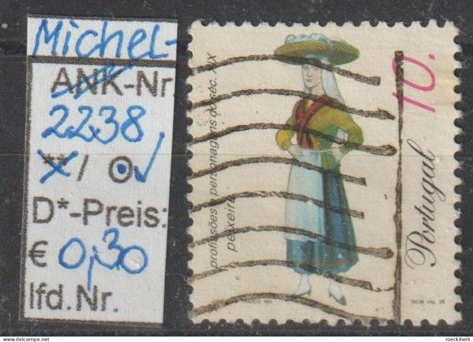 1998 - PORTUGAL - FM/DM "... Personen A.d. 19. Jhdt." 10 E Mehrf. - O Gestempelt - S.Scan (port 2238o) - Used Stamps