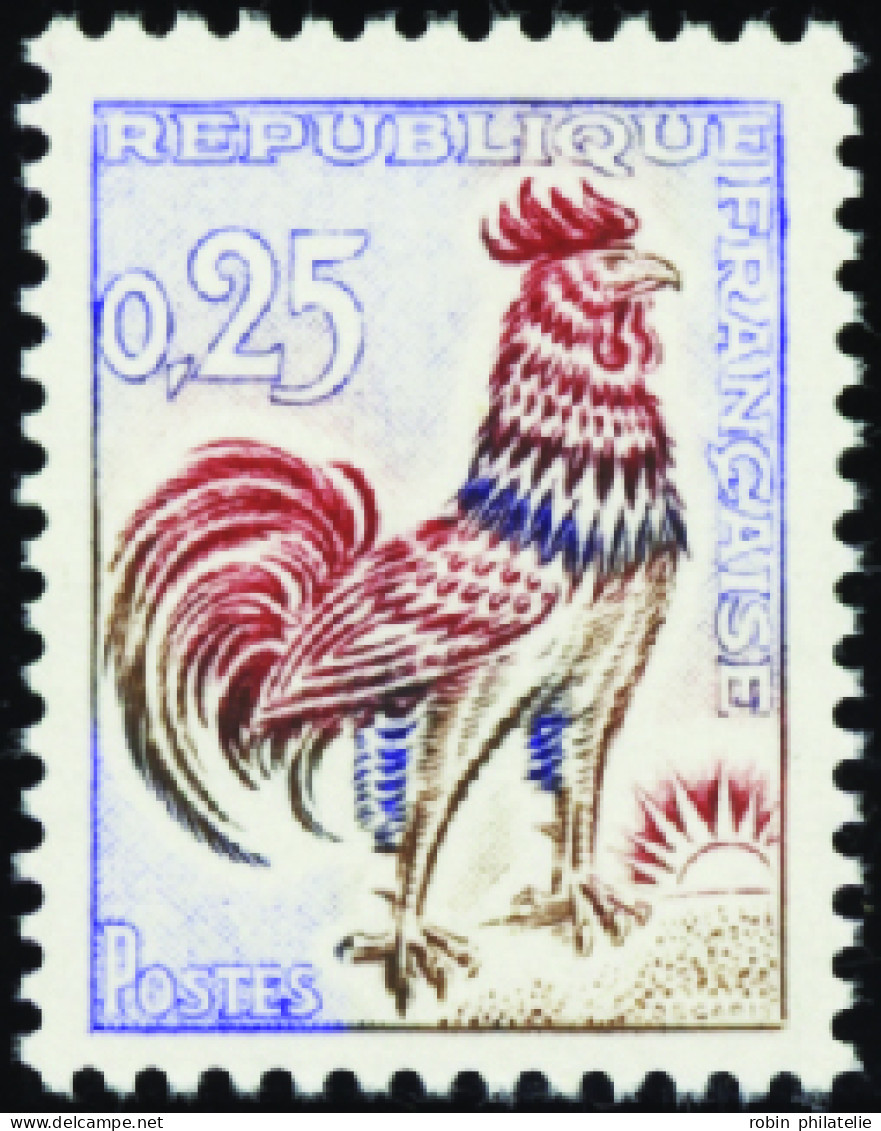 France Variétés  N°1331d  Papier Fluorescent Qualité:** - 1962-1965 Haan Van Decaris