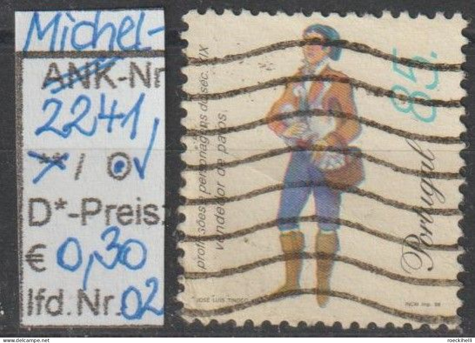 1998 - PORTUGAL - FM/DM "... Personen A.d. 19. Jhdt." 85 E Mehrf. - O Gestempelt - S.Scan (port 2241o 01-02) - Used Stamps