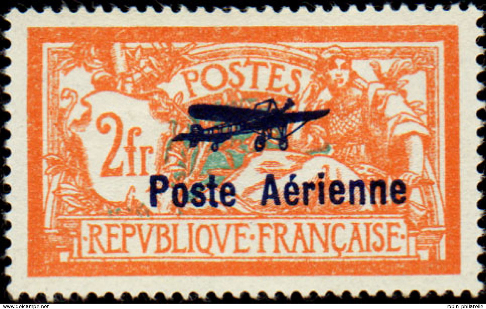 France Variétés Poste Aérienne N°1a  Coin De L'écusson Cassé TB Centré (cote 1400+100%=2800) Qualité:* - Zonder Classificatie