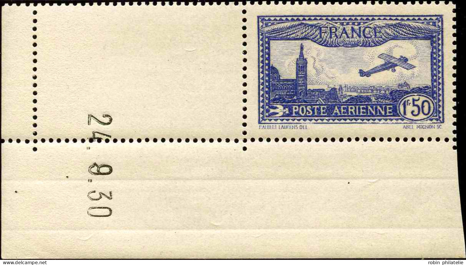 France Variétés Poste Aérienne N°6b  1f50 Outremer Vif Cdf Daté Qualité:** - Non Classés