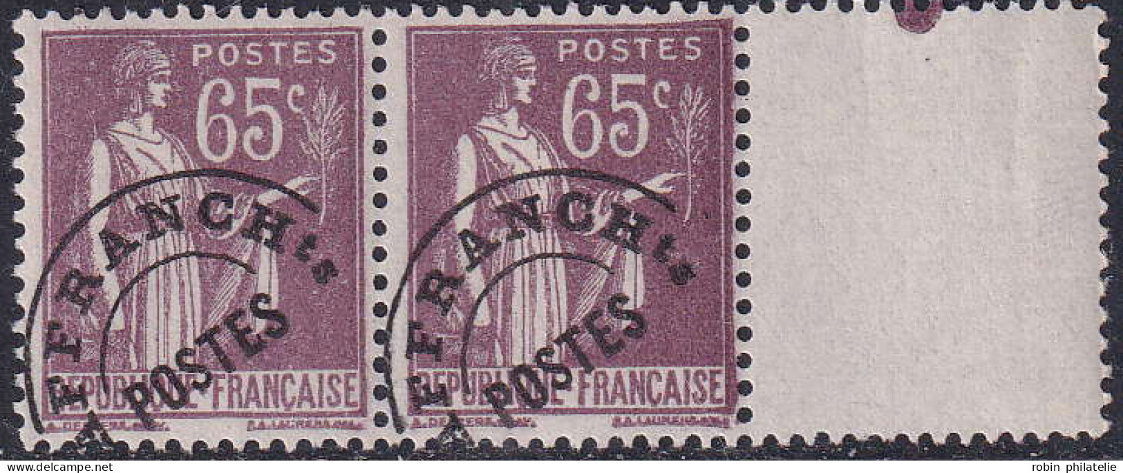 France Variétés Préoblitérés N°73a  "E" Crochet Tenant à Normal Qualité:** - Zonder Classificatie