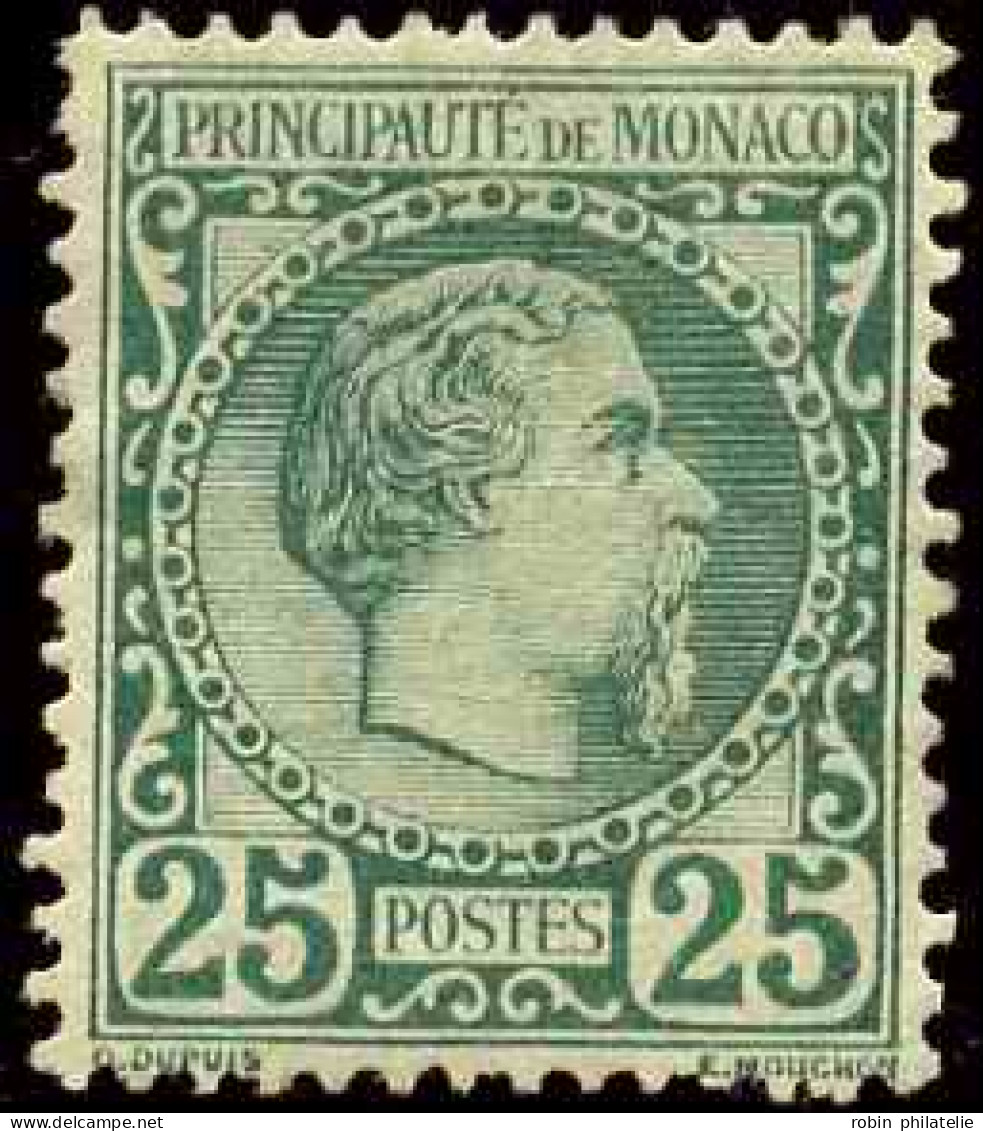 Monaco  N°6 25c Vert Foncé Qualité:* - Autres & Non Classés