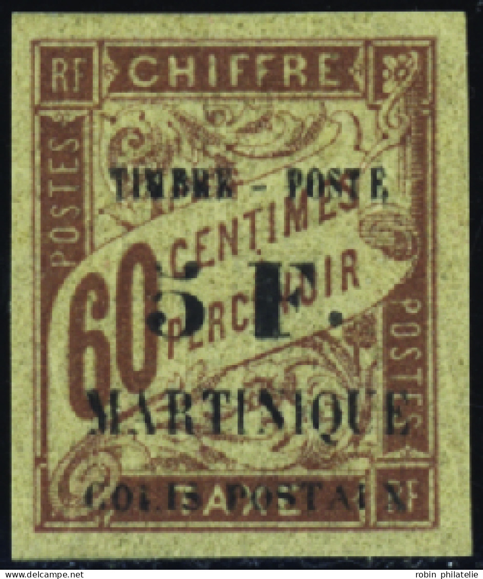 Martinique  N°60 5F Sur 60c Brun Qualité:* - Altri & Non Classificati