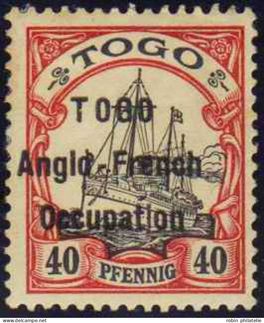 Togo  N°38 40 Pfennig  Carmin Et Noir Qualité:* - Altri & Non Classificati