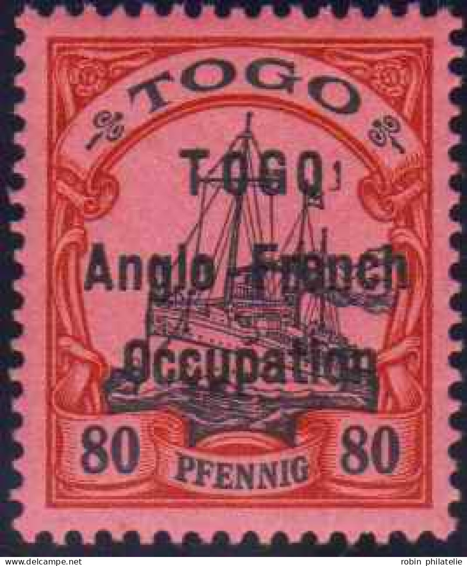 Togo  N°40 80 Pfennig  Rouge Et Noir Sur Rose  Qualité:** - Other & Unclassified