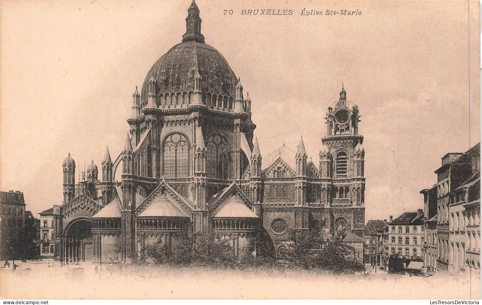 BELGIQUE - Bruxelles - Eglise Sainte Marie - Carte Postale Ancienne - Monumenti, Edifici