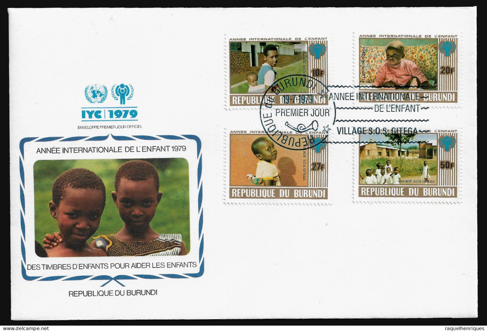 BURUNDI FDC COVER - 1979 International Year Of The Child SET FDC (FDC79#04) - Lettres & Documents