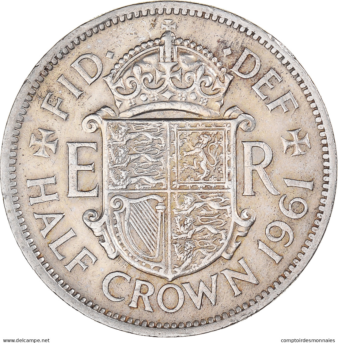Monnaie, Grande-Bretagne, 1/2 Crown, 1961 - K. 1/2 Crown