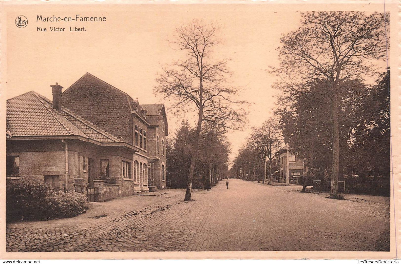 BELGIQUE - Marche En Famenne - Rue Victor Libert - Carte Postale Ancienne - Marche-en-Famenne