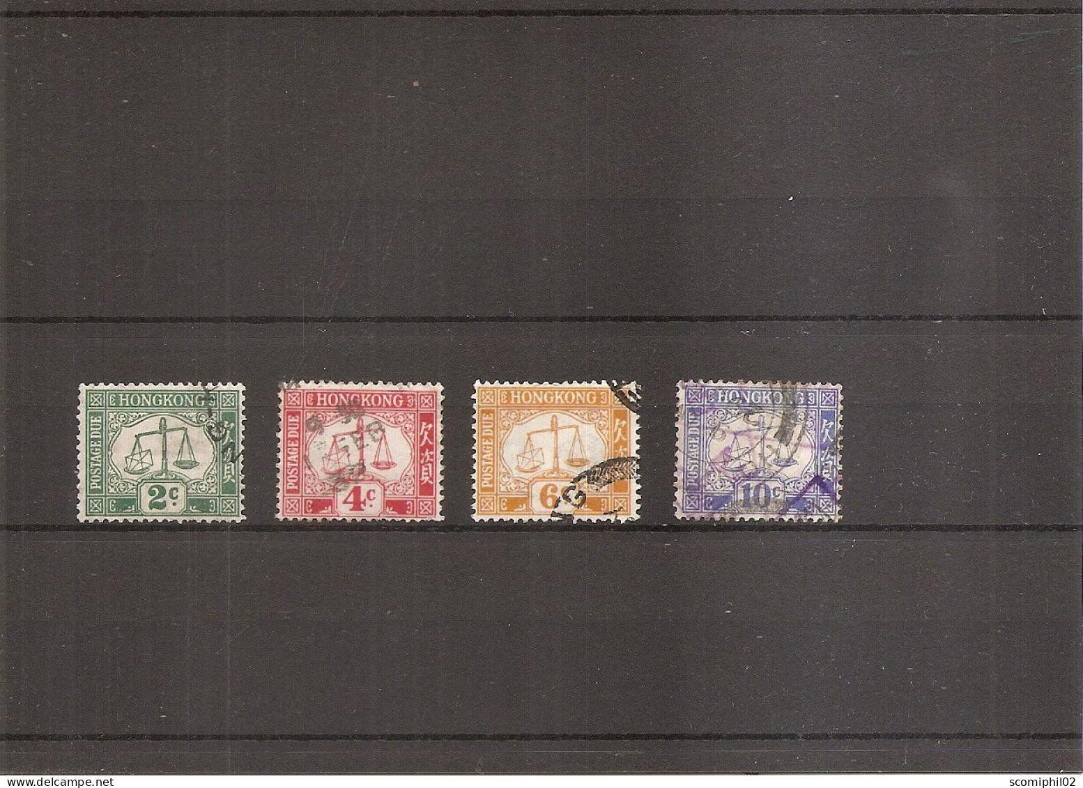 Hong-Kong  ( Taxes 2/5 Oblitérés ) - Timbres-taxe