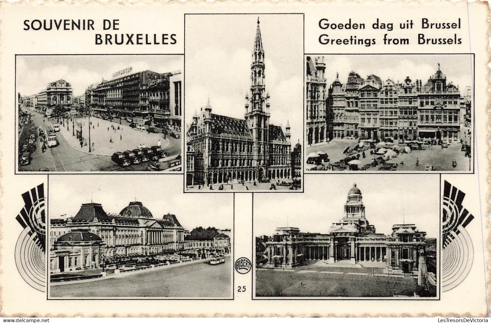 BELGIQUE - Souvenir De Bruxelles - Greetings From Brussels - Carte Postale Ancienne - Sonstige & Ohne Zuordnung