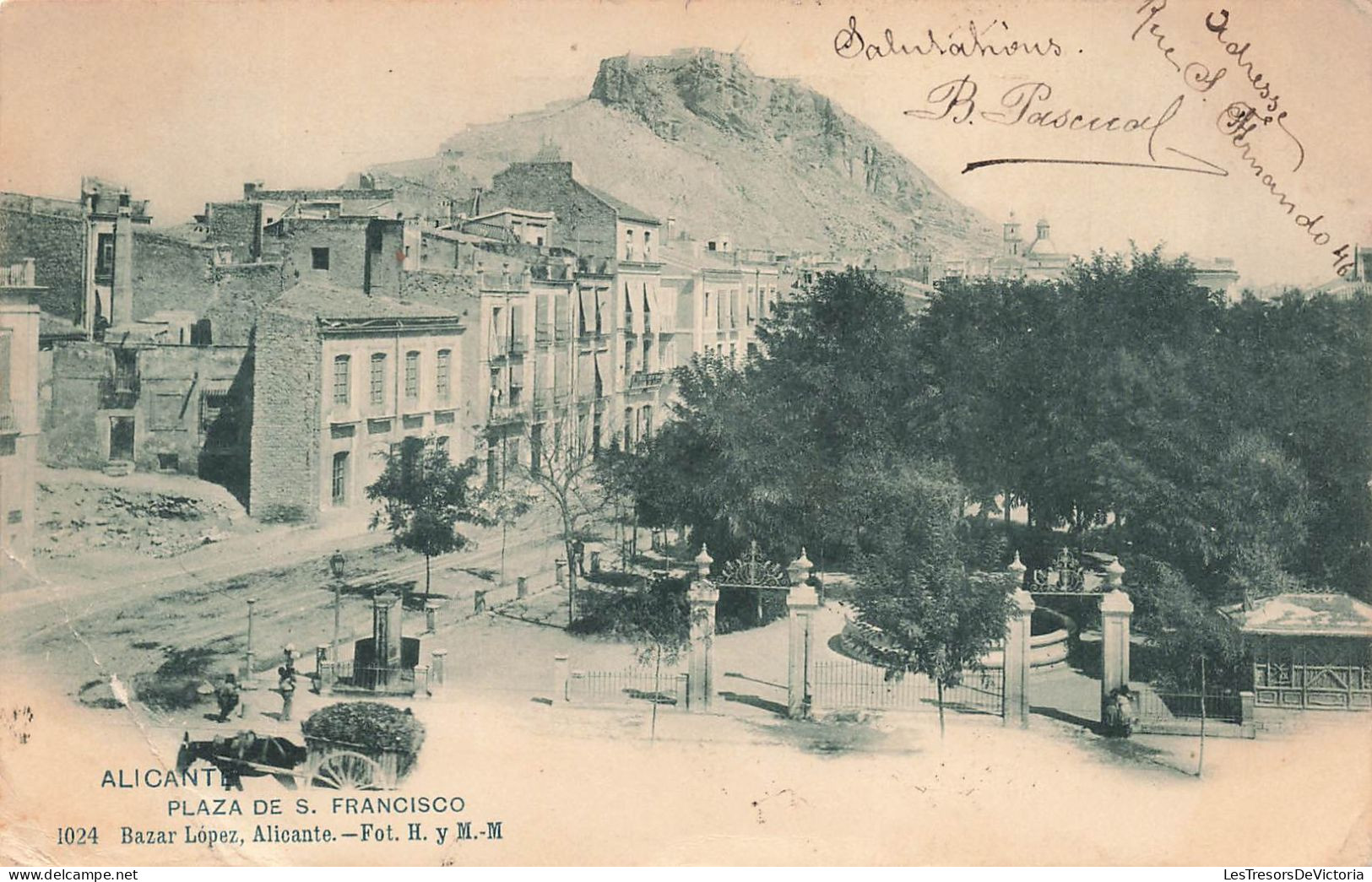 ESPAGNE - Alicante - Vue Sur La Plaza De San Francisco - Carte Postale Ancienne - Alicante