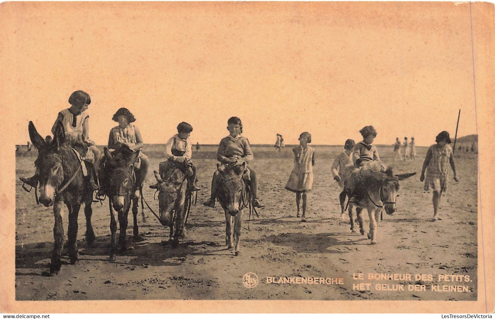 BELGIQUE - Blankenberghe - Le Bonheur Des Petits - Plage - Animé - Carte Postale Ancienne - Blankenberge