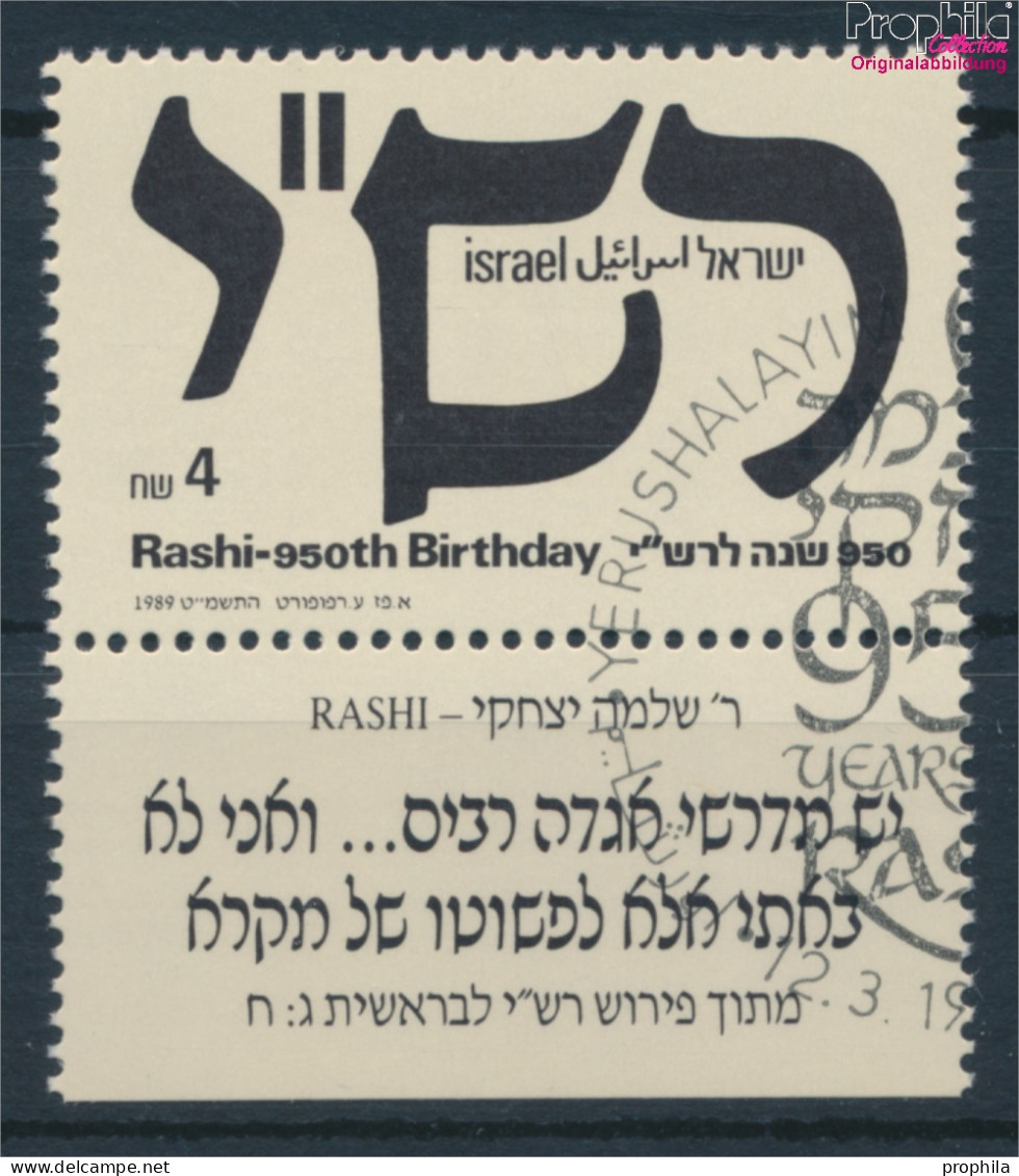 Israel 1121 Mit Tab (kompl.Ausg.) Gestempelt 1989 Rashi (10253525 - Usados (con Tab)