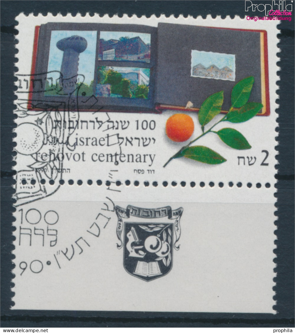 Israel 1150 Mit Tab (kompl.Ausg.) Gestempelt 1990 100 Jahre Rehovot (10253512 - Usados (con Tab)