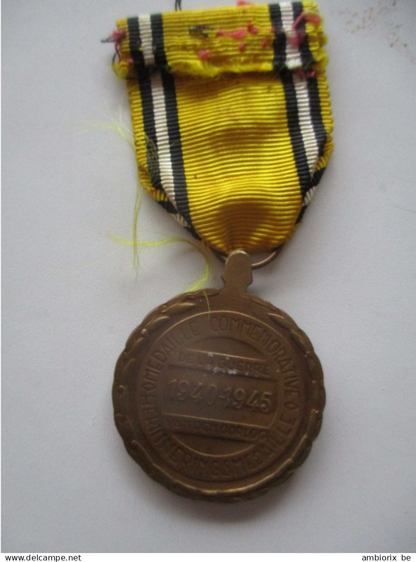 Médaille Commémorative De La Guerre 1940 1945 - Bélgica